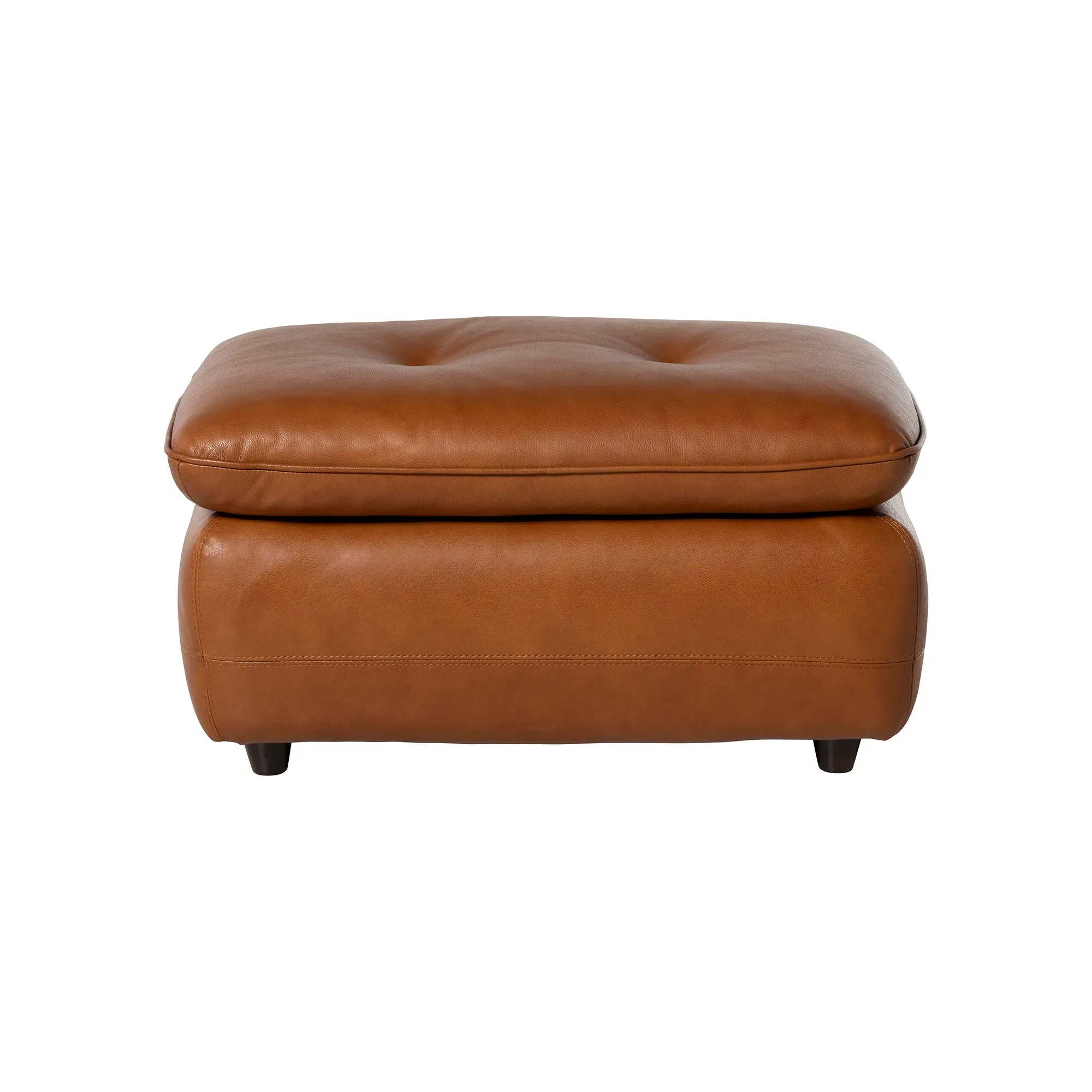 Pelle Rectangular Footstool - Leather