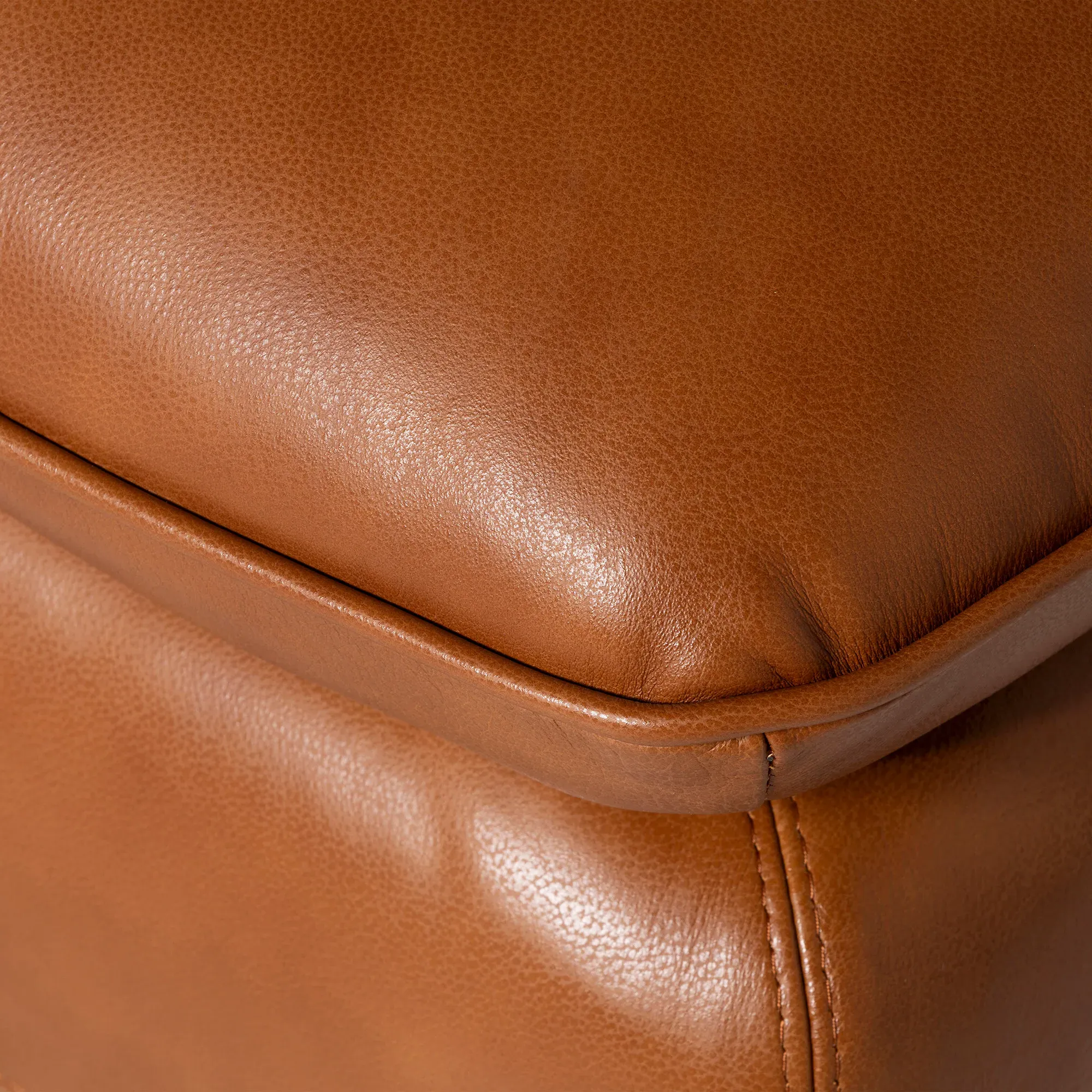 Pelle Rectangular Footstool - Leather