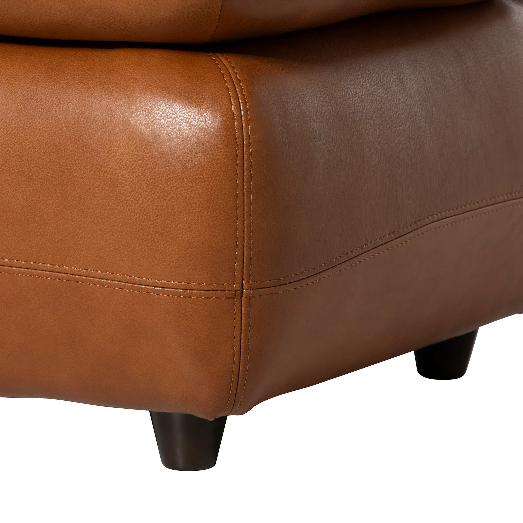 Pelle Rectangular Footstool - Leather