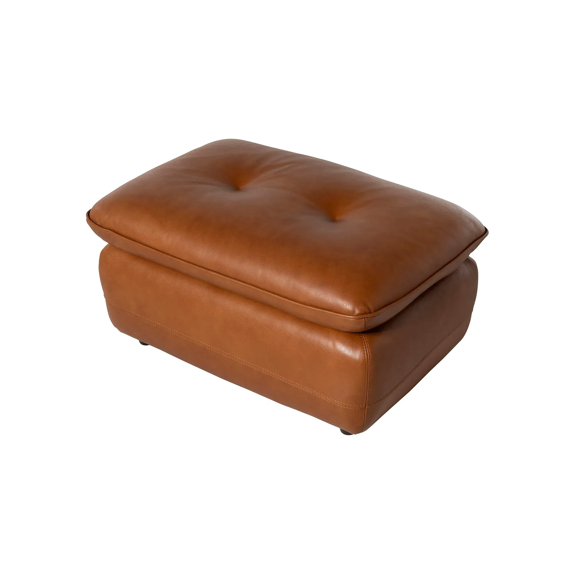 Pelle Rectangular Footstool - Leather