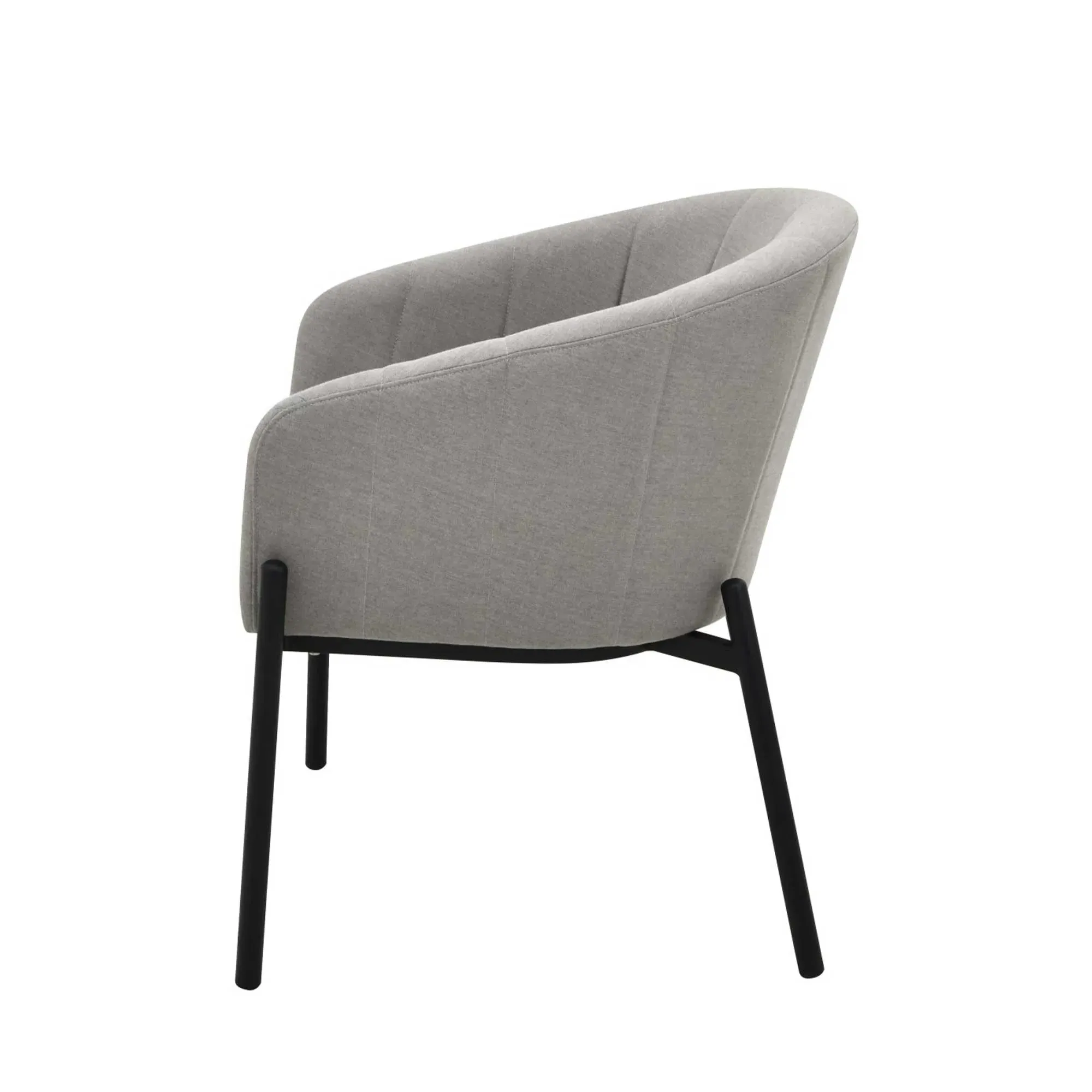 Pemba 4-Seater Round Dining Set - Grey, Aluminium