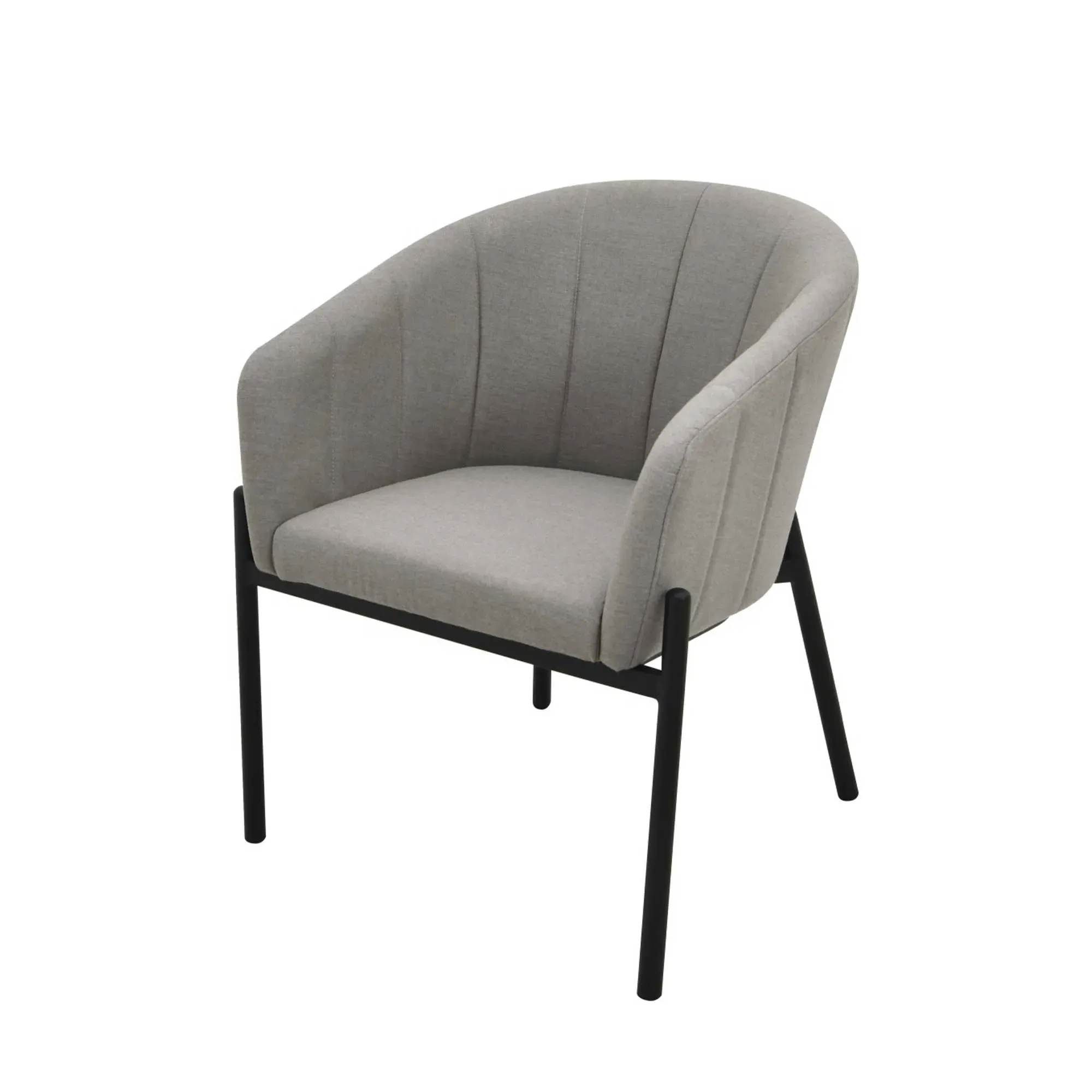 Pemba 6 Seater Outdoor Dining Set - Grey, Aluminium