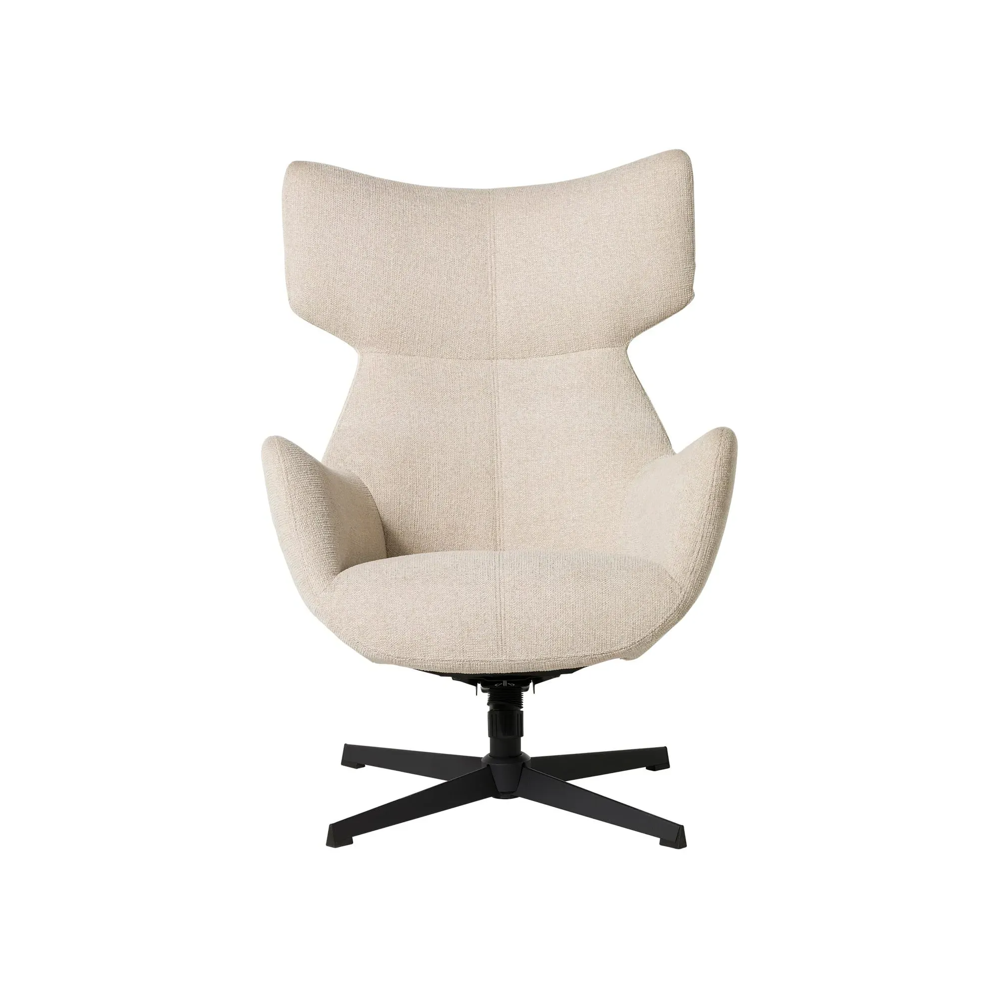 Pendock Swivel Armchair - Beige, Fabric