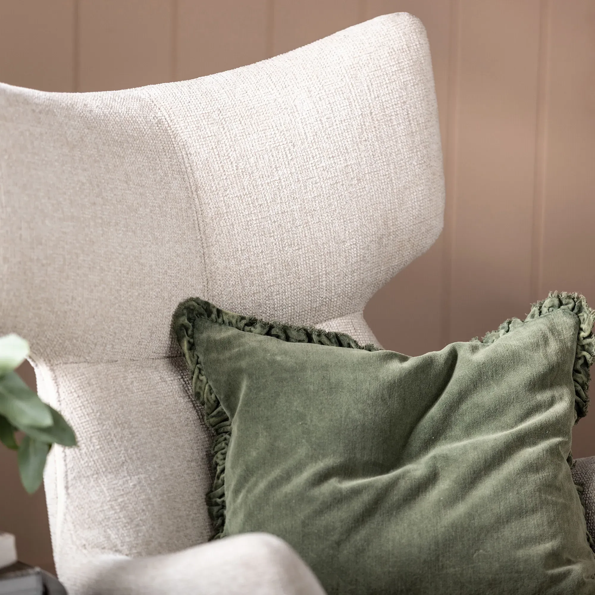 Pendock Swivel Armchair - Beige, Fabric