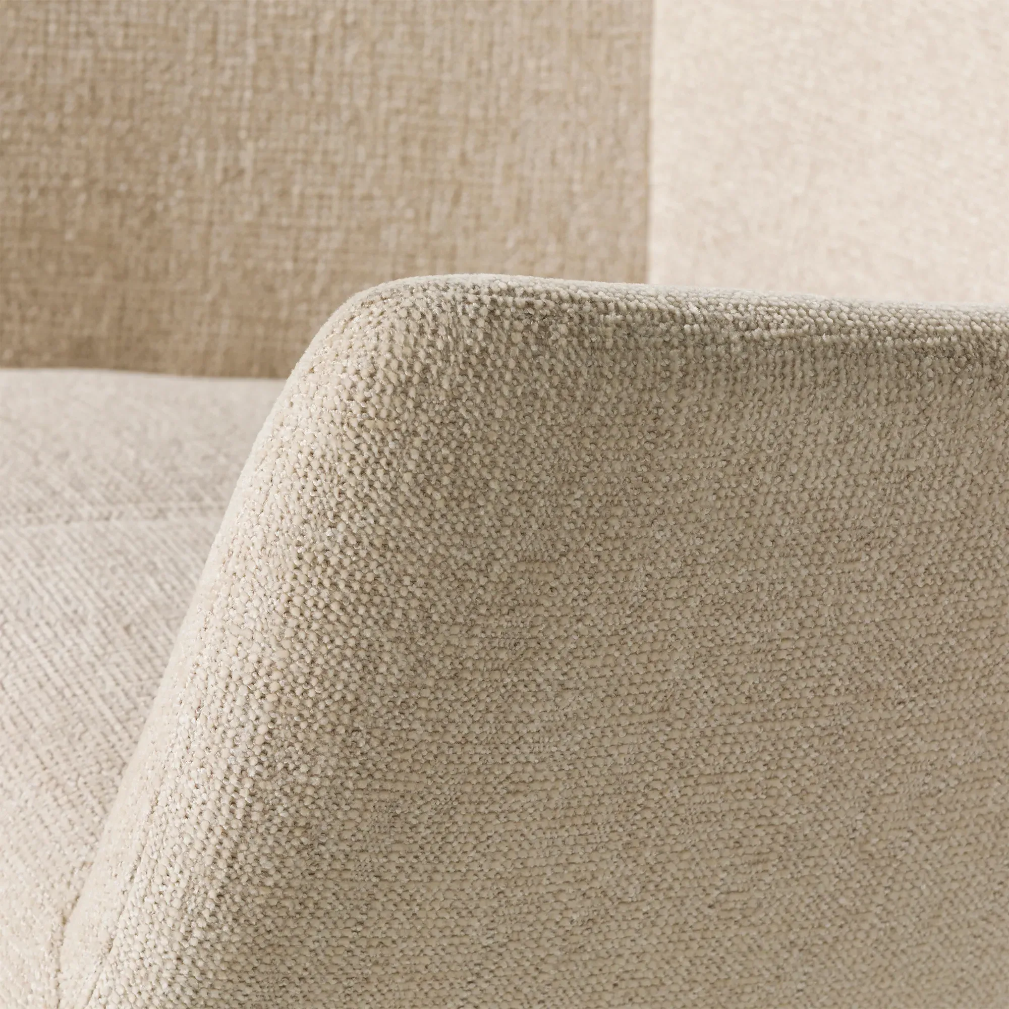 Pendock Swivel Armchair - Beige, Fabric