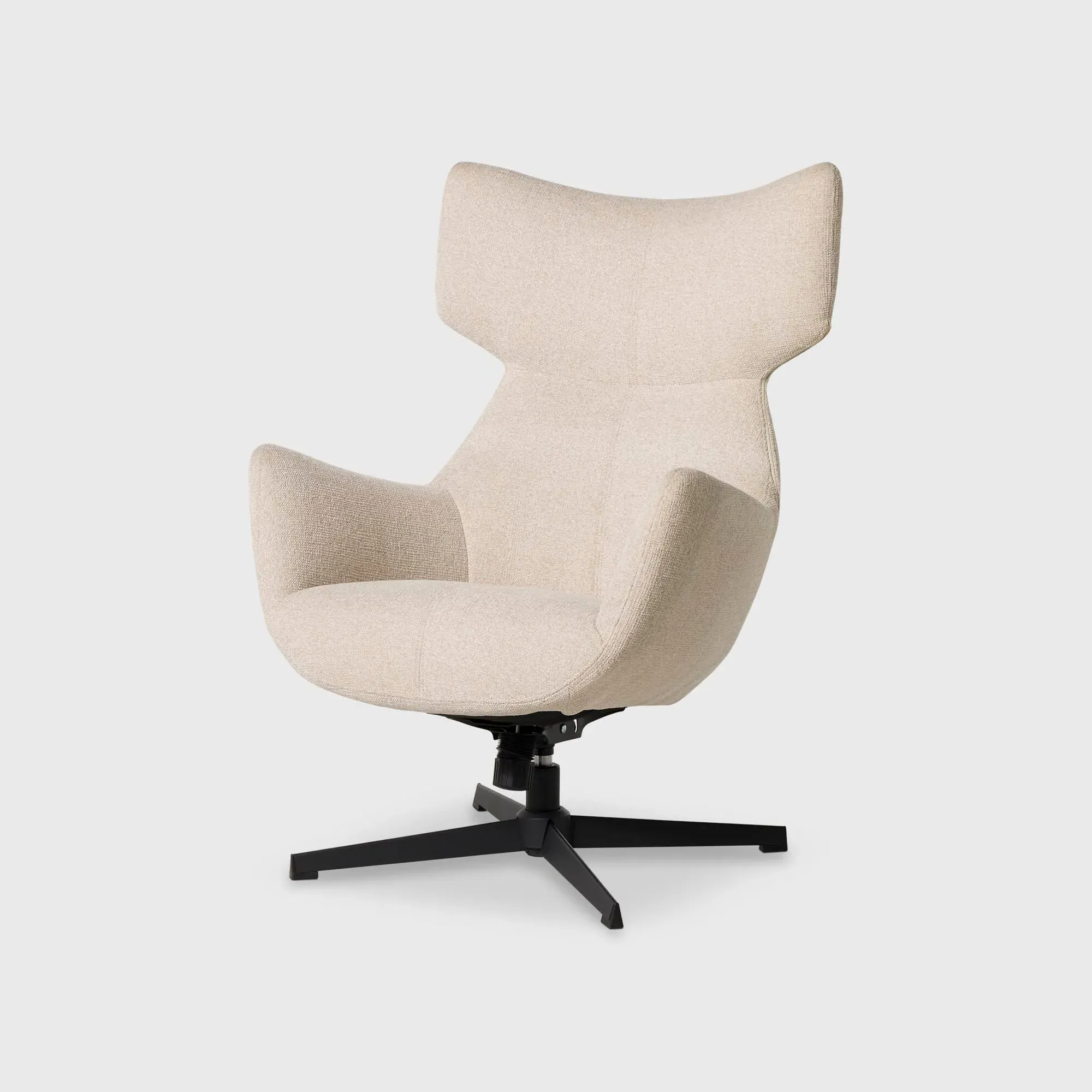 Pendock Swivel Armchair - Beige, Fabric image