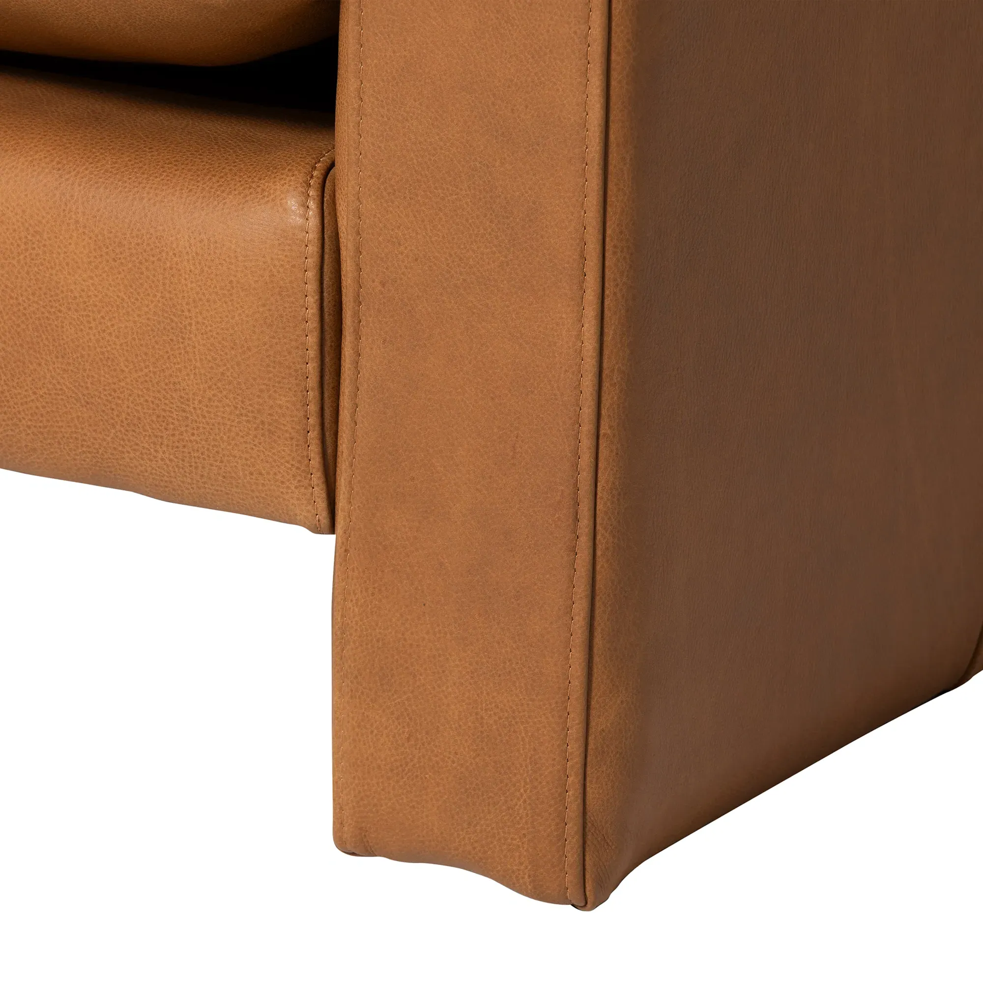 Penley Lounge Armchair - Brown, Leather