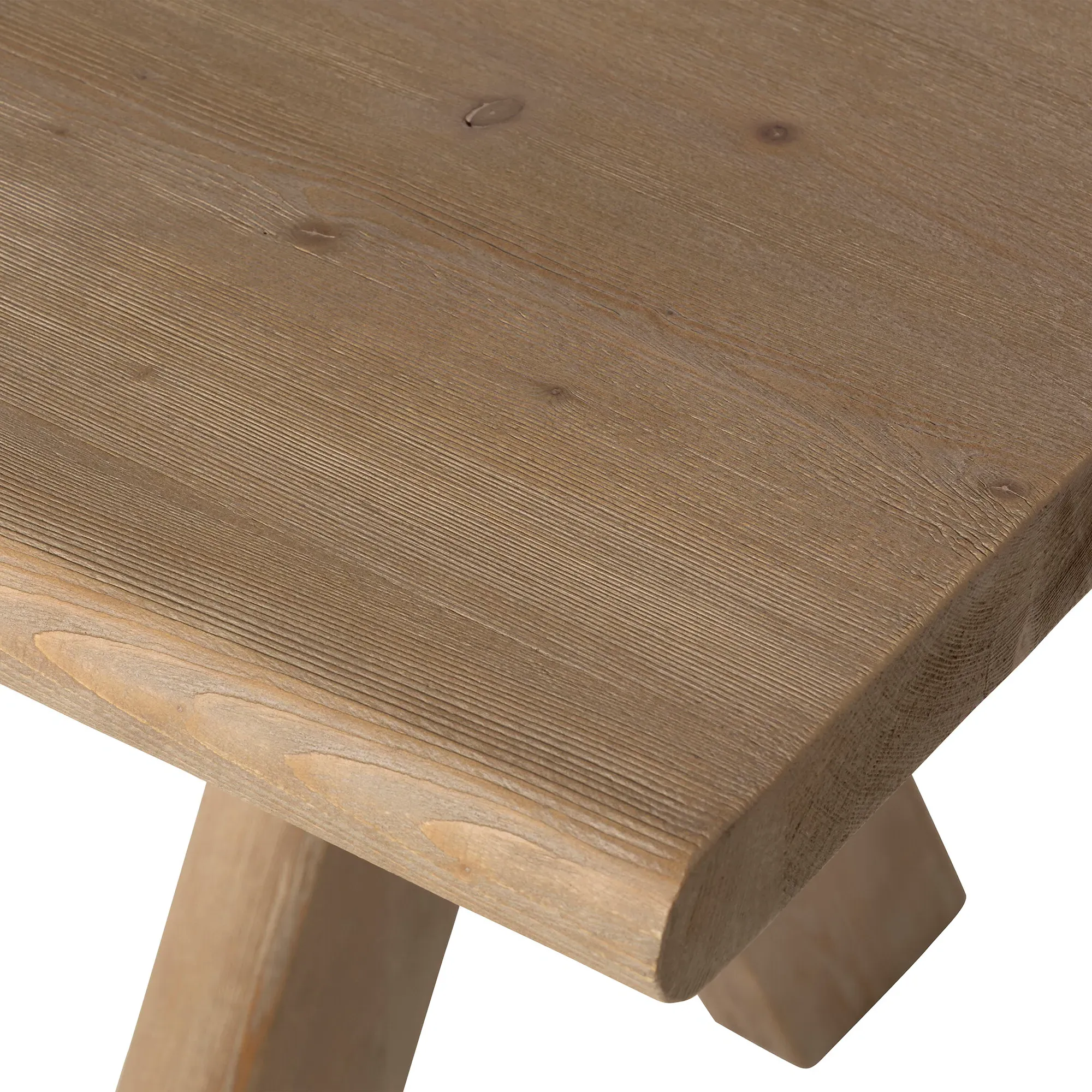 Perran Dining Table - Brown, Pine Wood