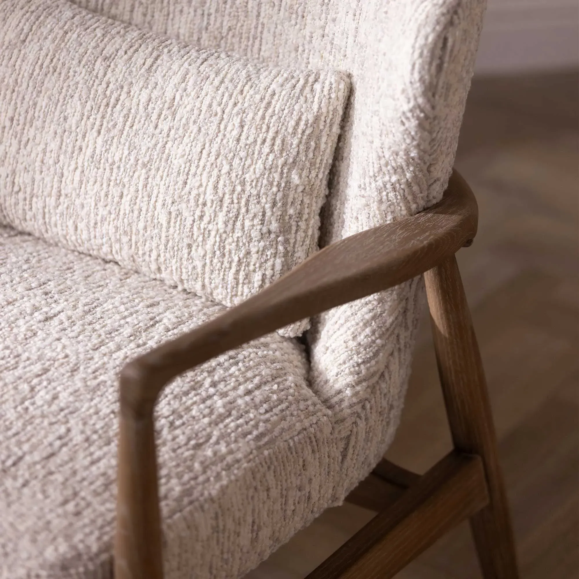 Pinter Armchair - Neutral, Boucle
