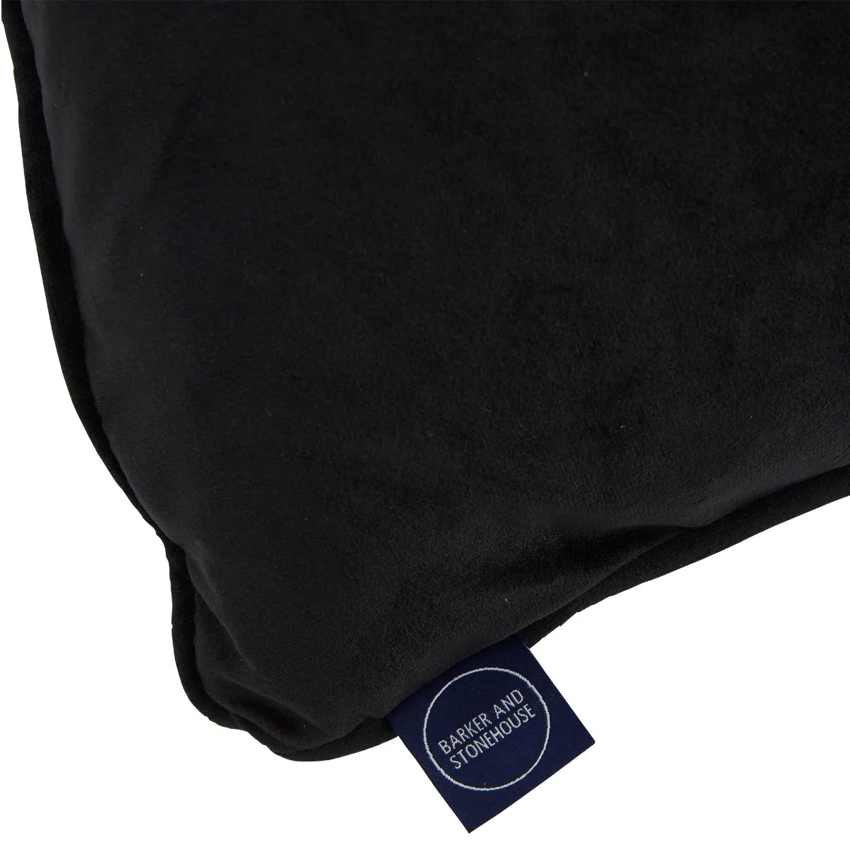 Plush Jet Square Cushion