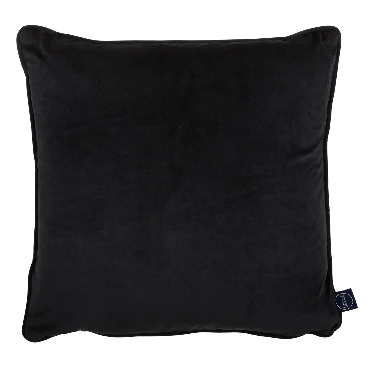 Plush Jet Square Cushion