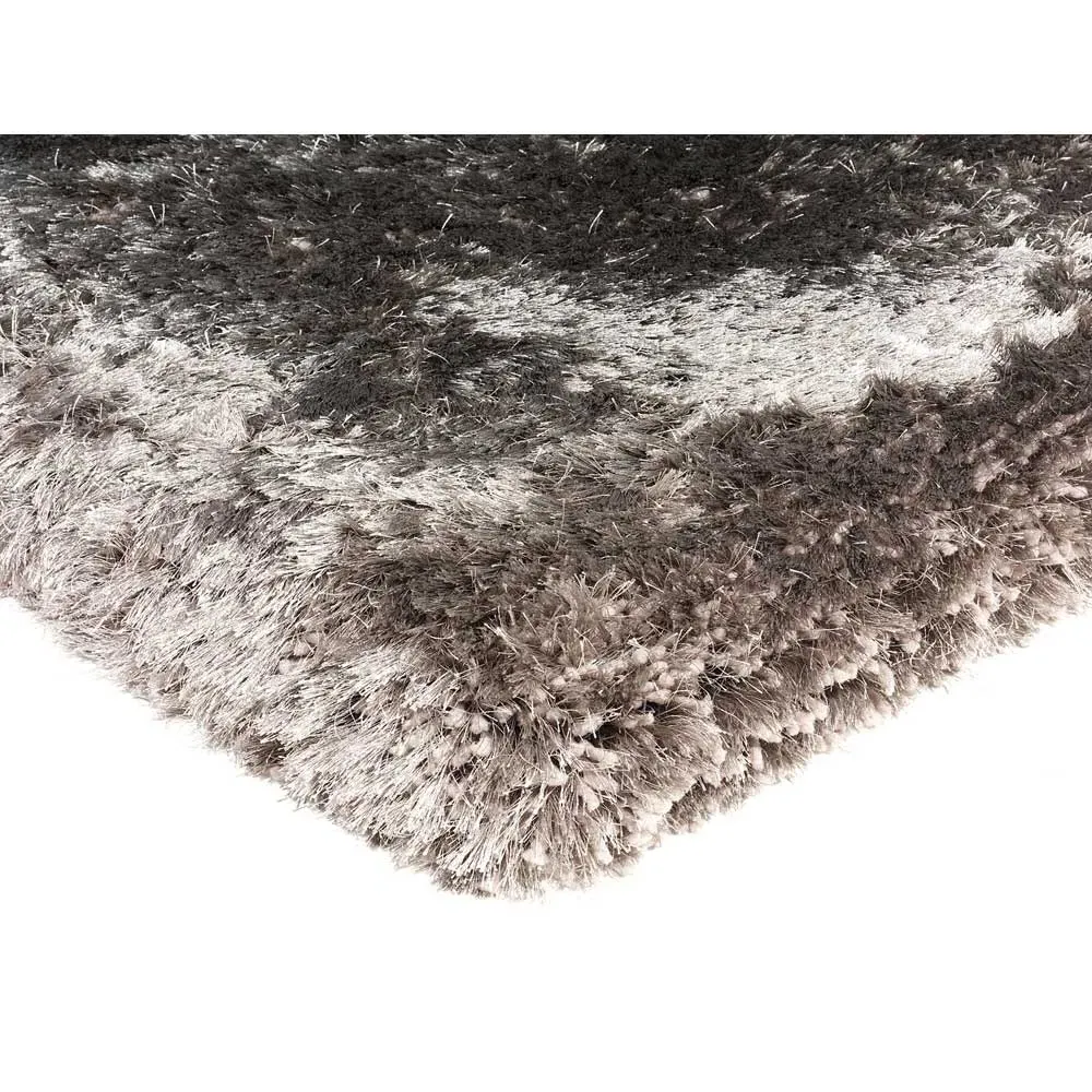 Plush Square Rug - Zinc, Polyester