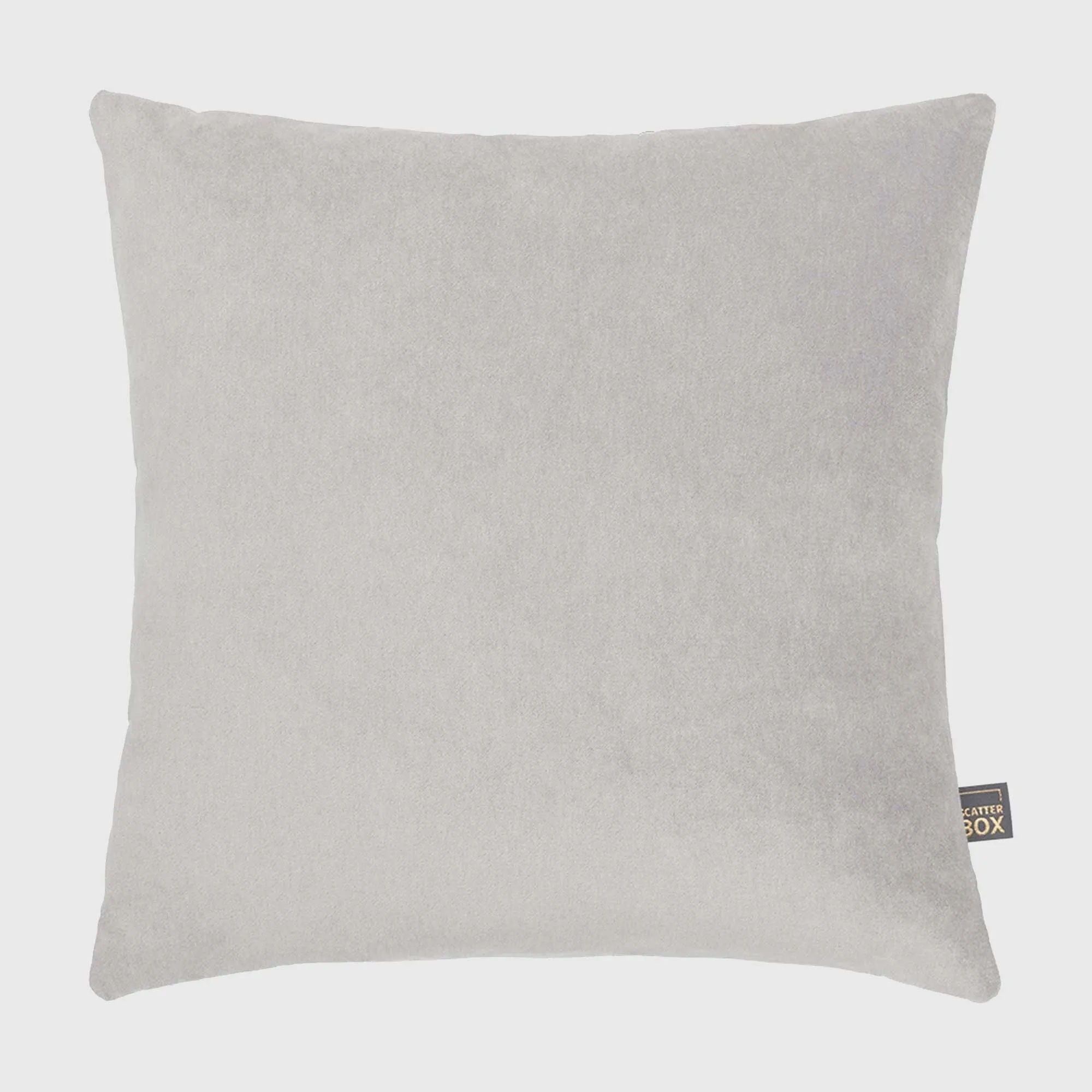 Plush Square Velvet Cushion - Neutral