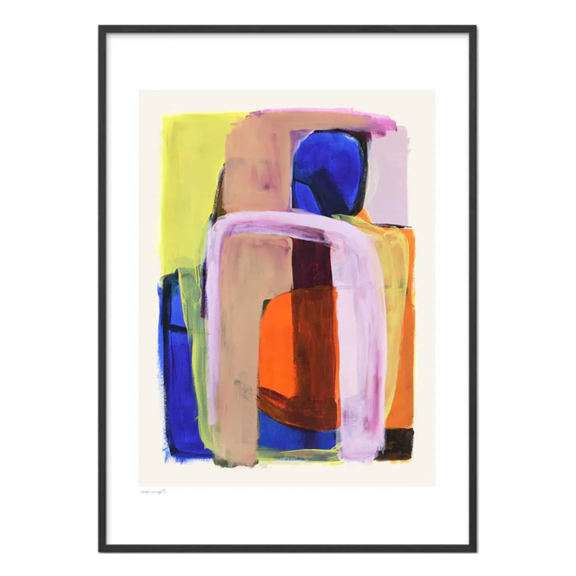 Prana Square Framed Print - Wood product