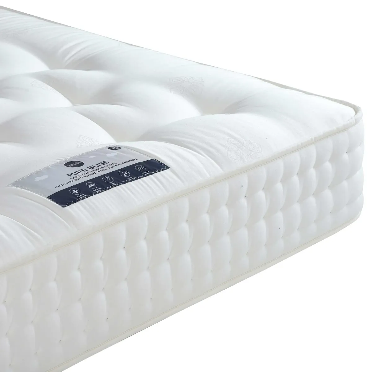 Pure Bliss 1000 Single Mattress - White alternate view