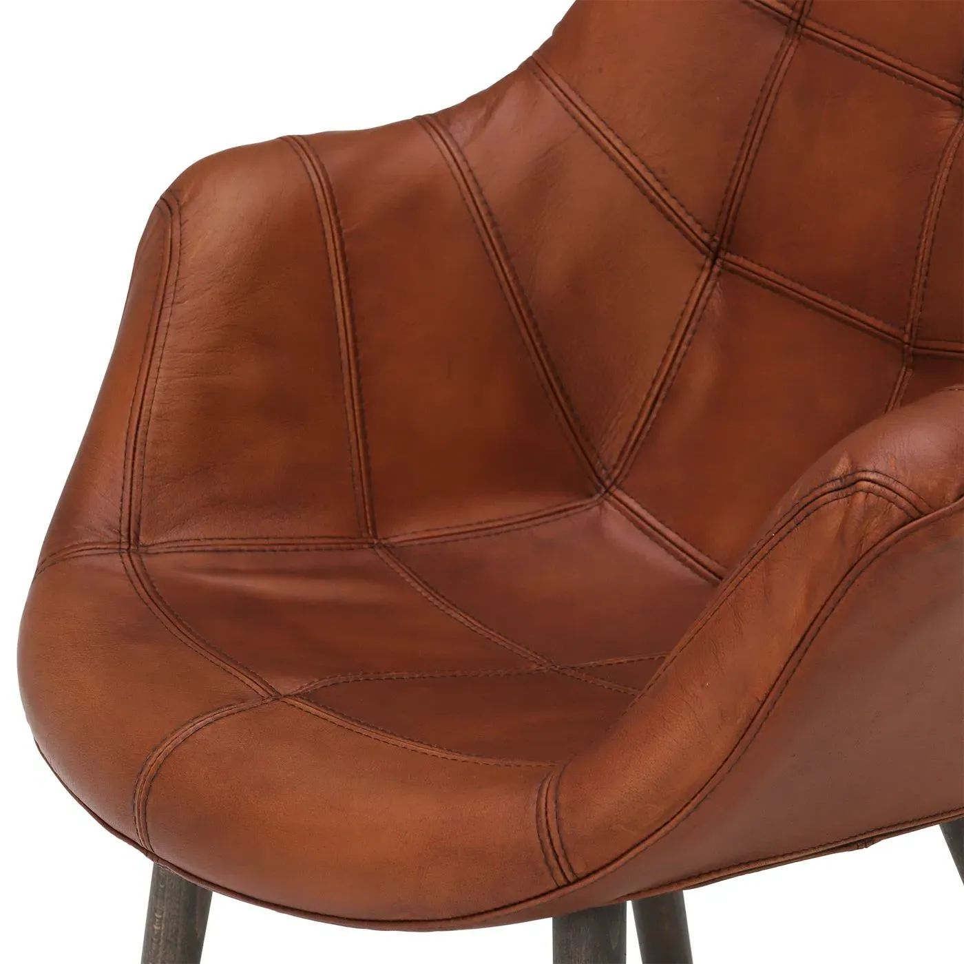 Pure Furniture Birinus Dining Chair - Brown, Leather
