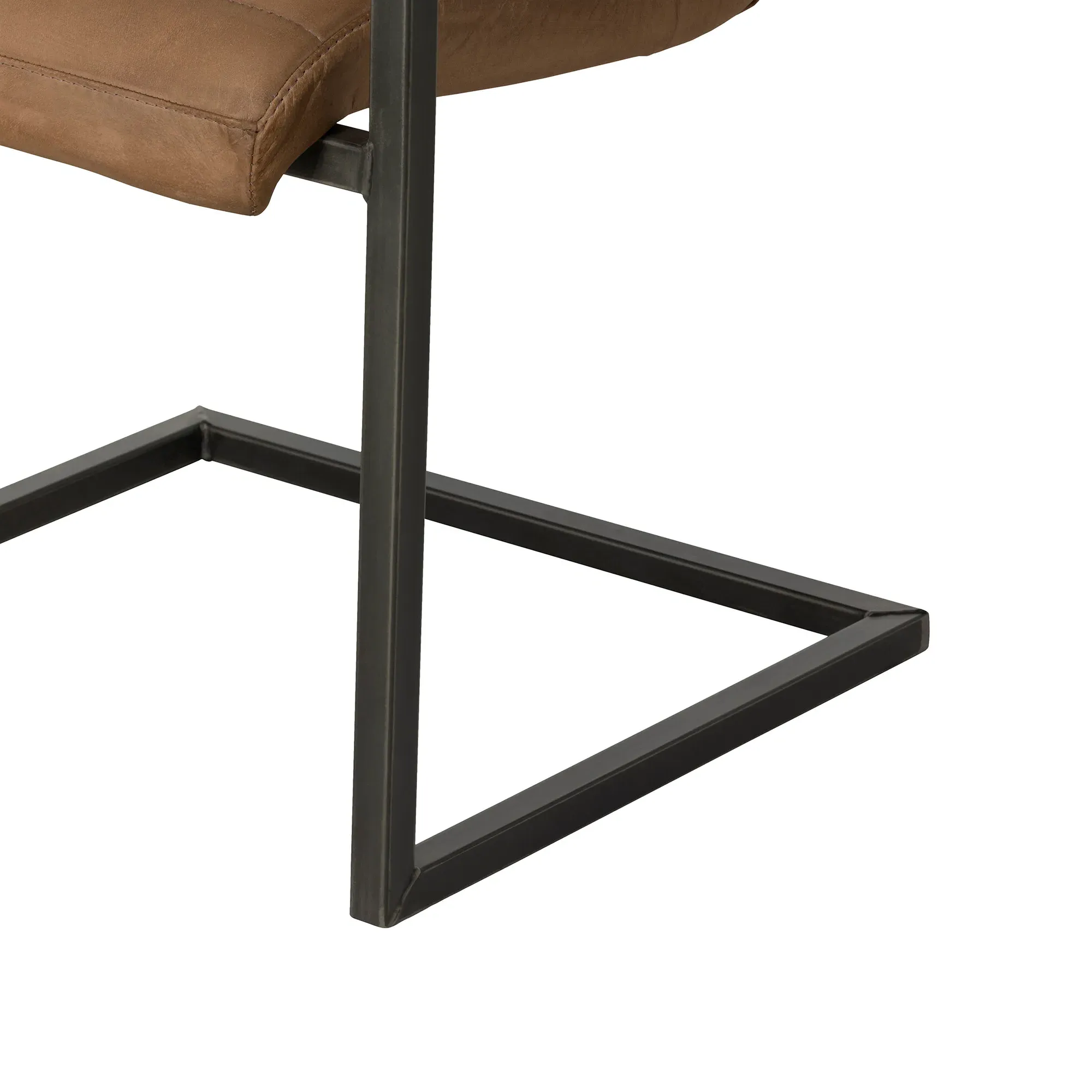 Pure Furniture Brutus Dining Chair with Arms - Brown, Leather