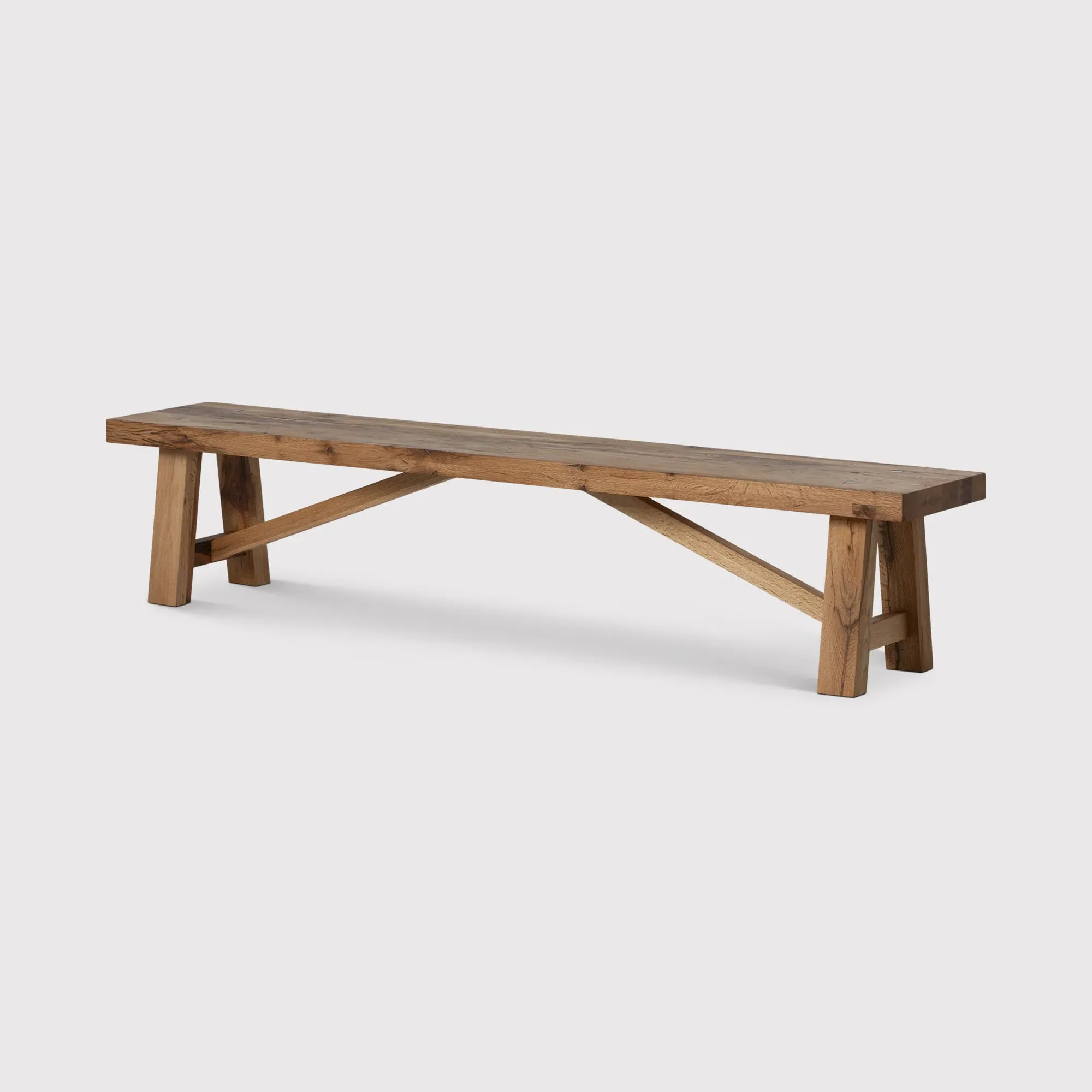 Pure Furniture Canterbury 180cm Bench - Brown, Oak image