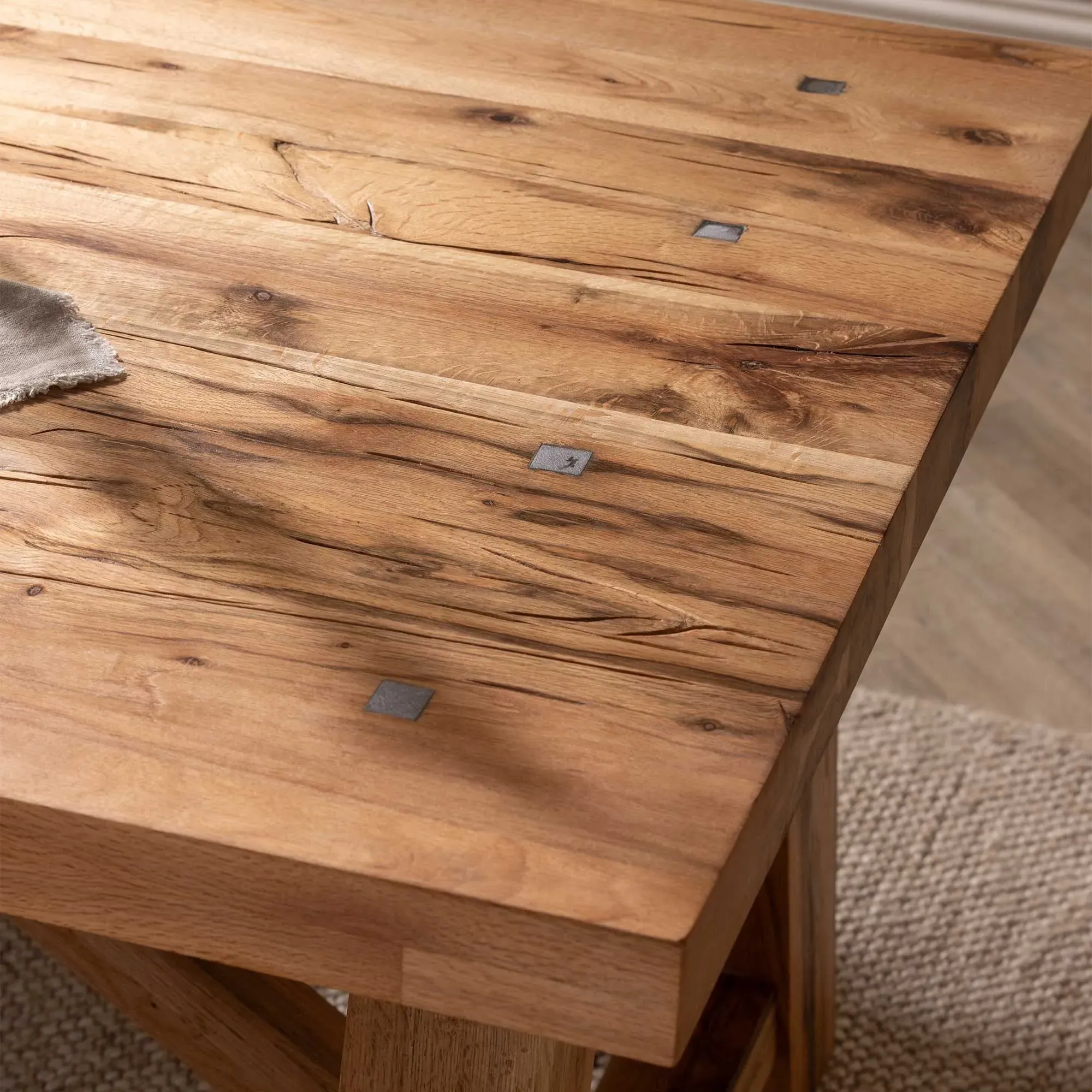 Pure Furniture Canterbury 240cm Dining Table - Brown, Oak