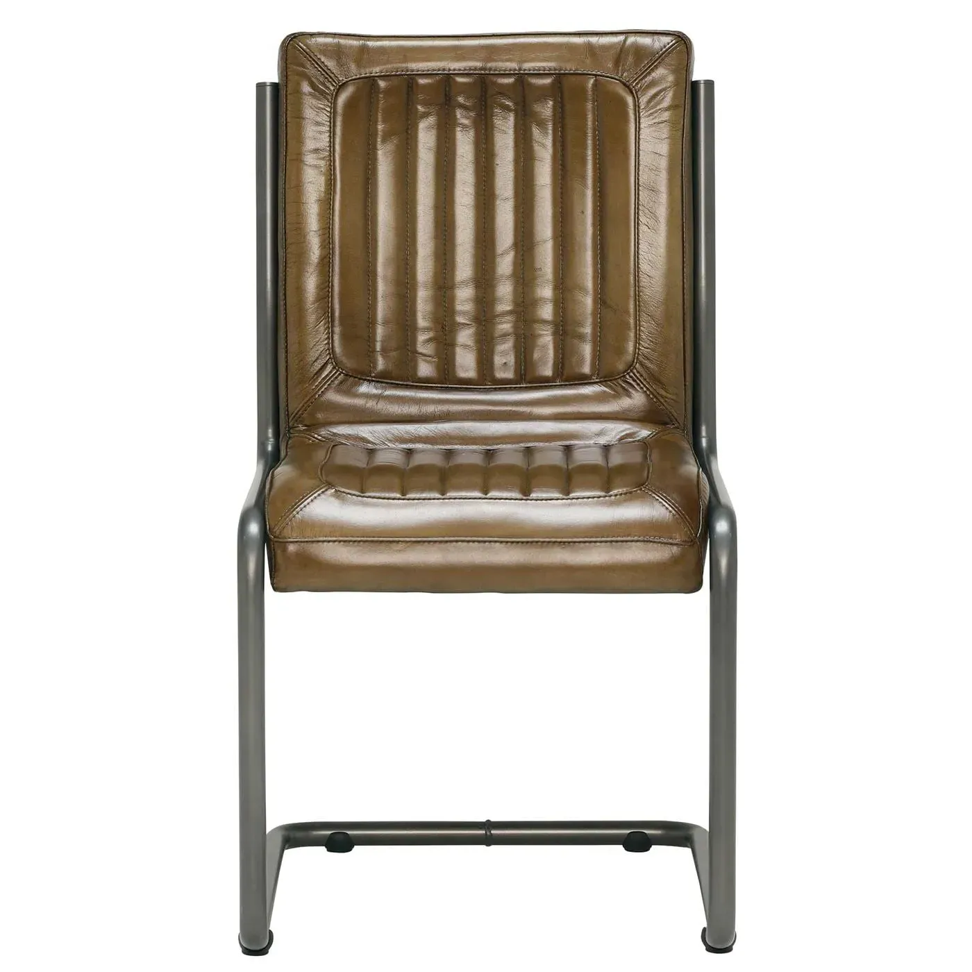 Pure Furniture Jensen Dining Chair - Green, Leather