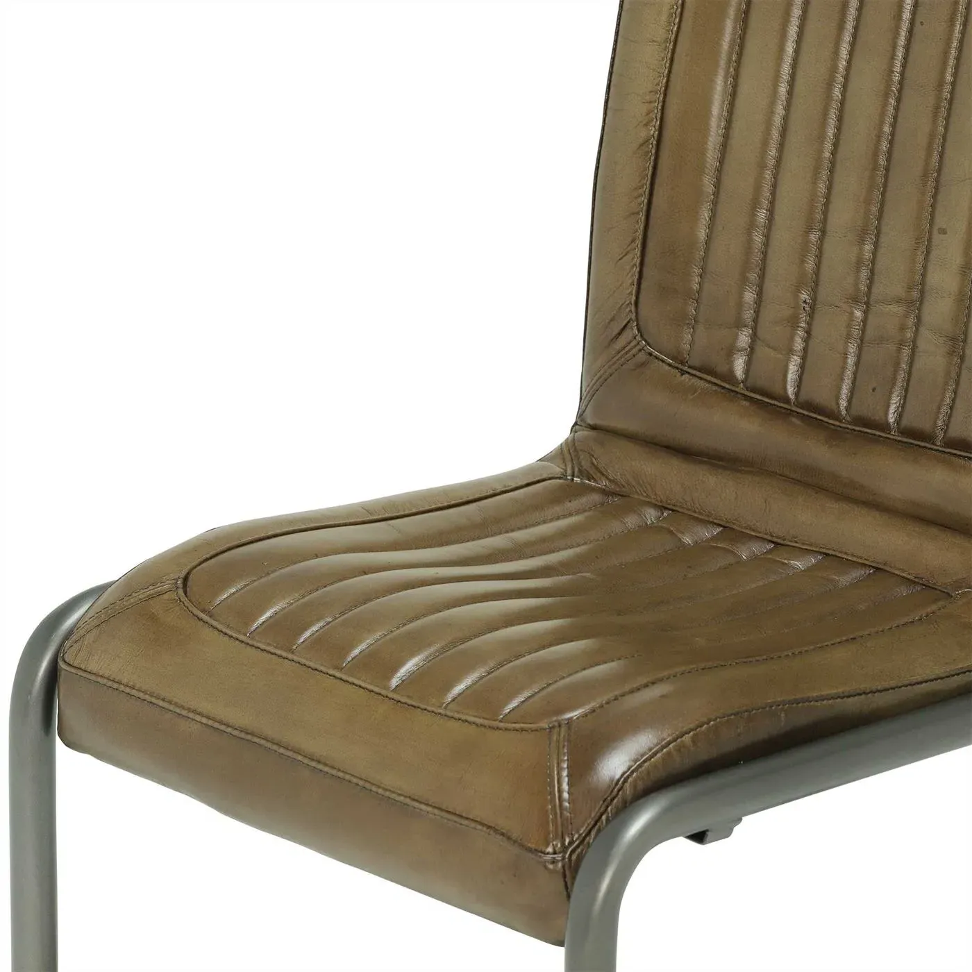 Pure Furniture Jensen Dining Chair - Green, Leather