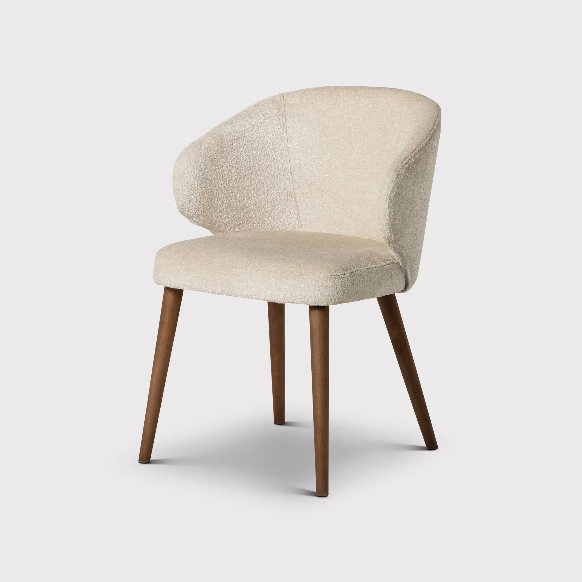 Pure Furniture Minerva Dining Chair with Wooden Legs - Neutral image