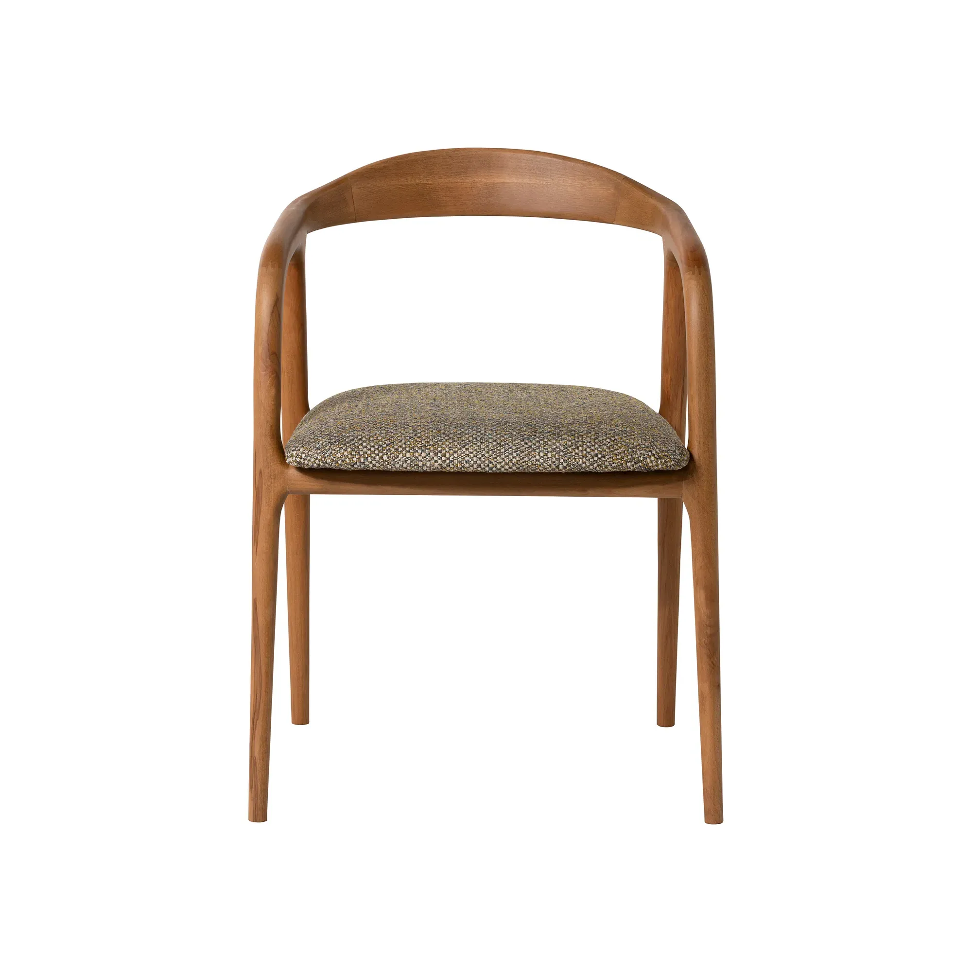 Pure Furniture Nelda Dining Chair with Arms - Brown, Wood