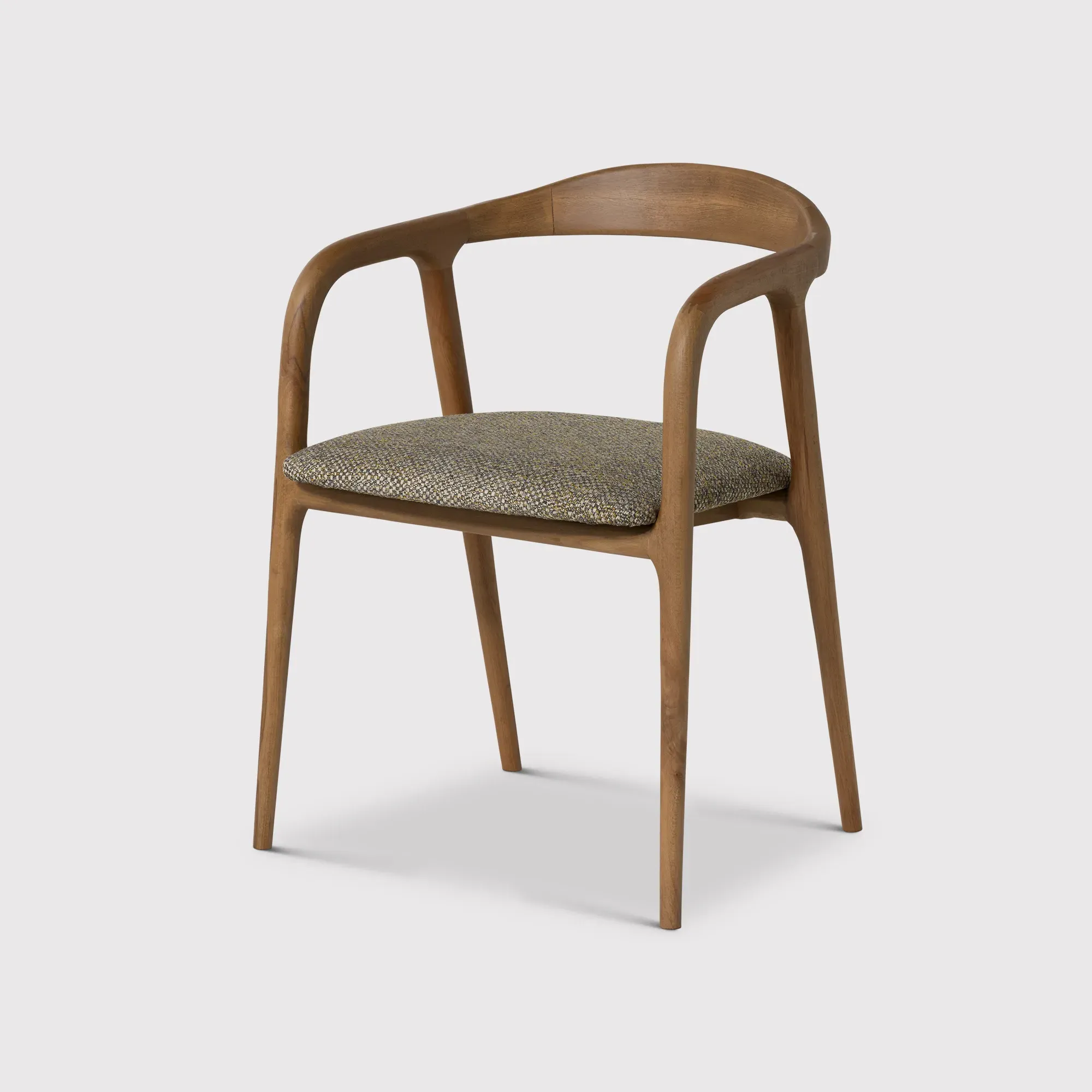 Pure Furniture Nelda Dining Chair with Arms - Brown, Wood image