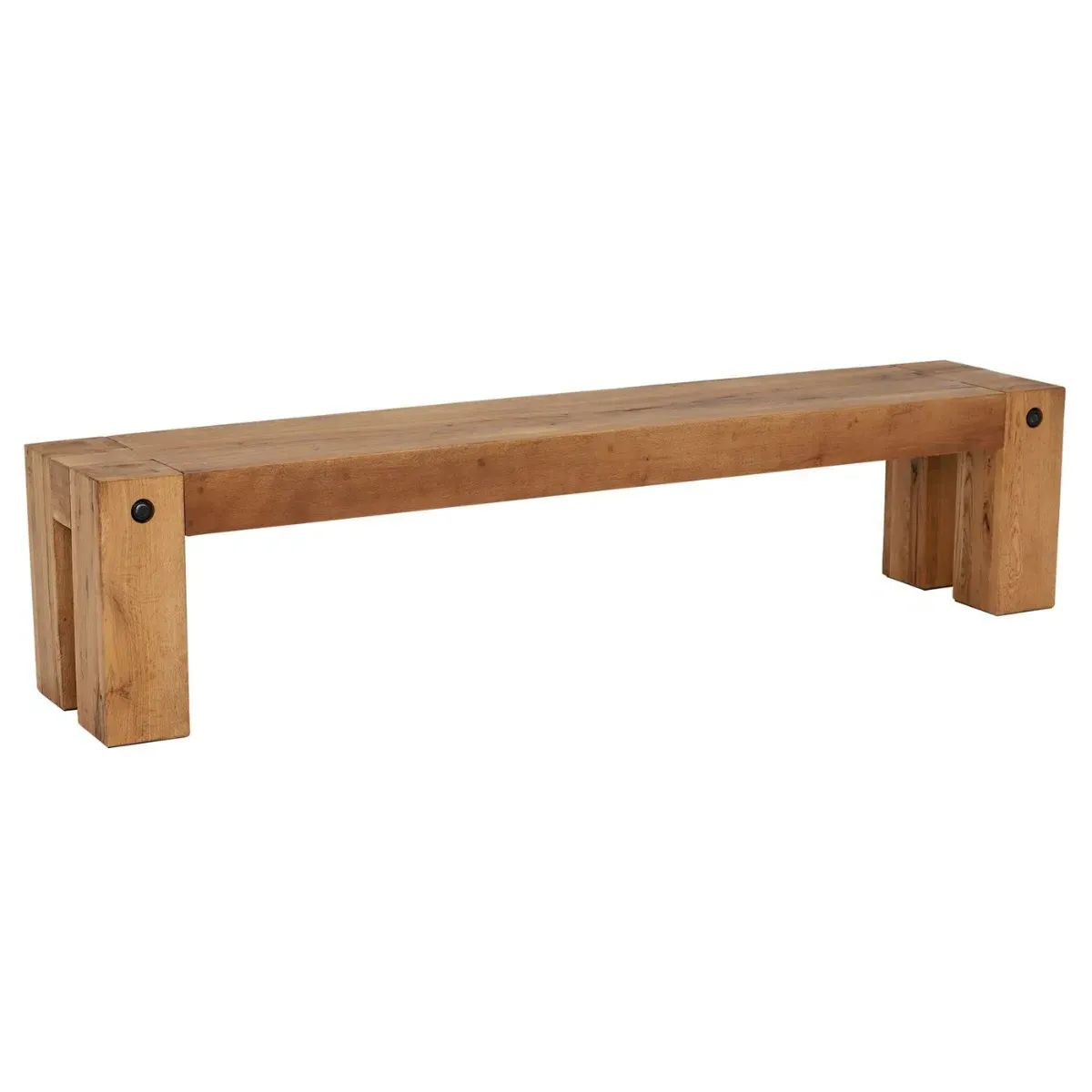 Pure Furniture Salem 200cm Bench - Brown, Oak