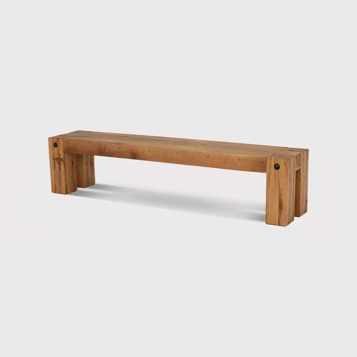 Pure Furniture Salem 200cm Bench - Brown, Oak