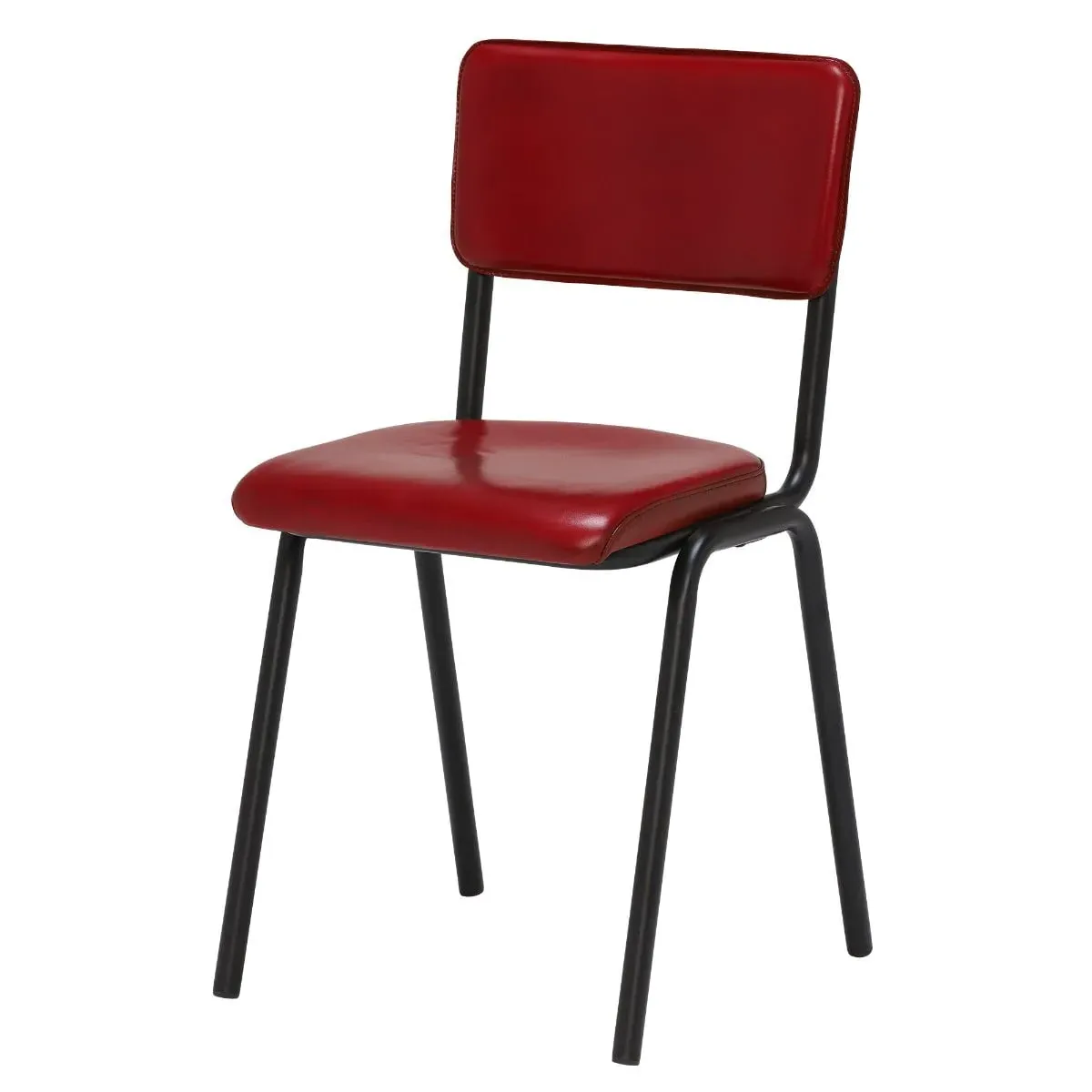 Pure Furniture Twyford Dining Chair - Red, Leather