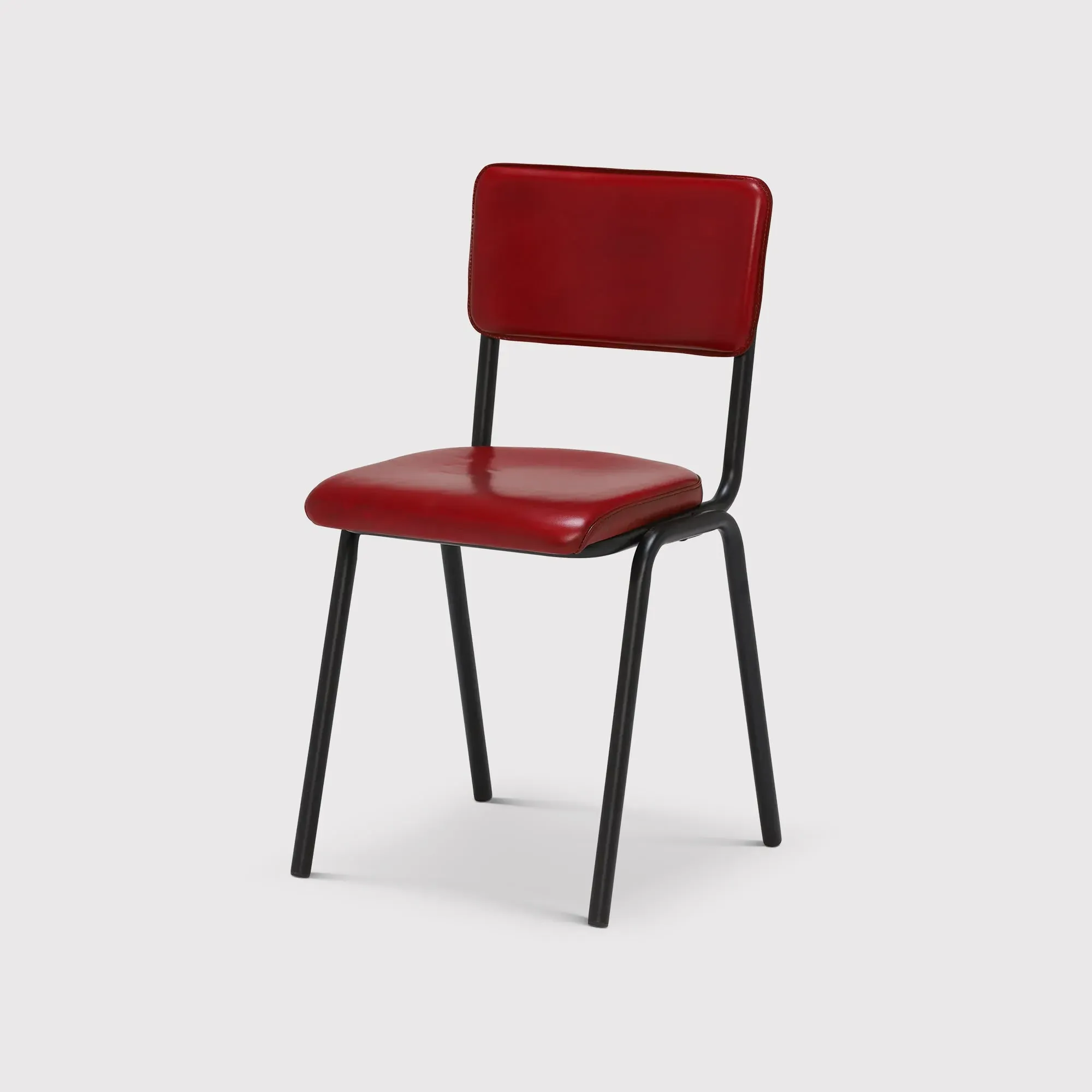 Pure Furniture Twyford Dining Chair - Red, Leather