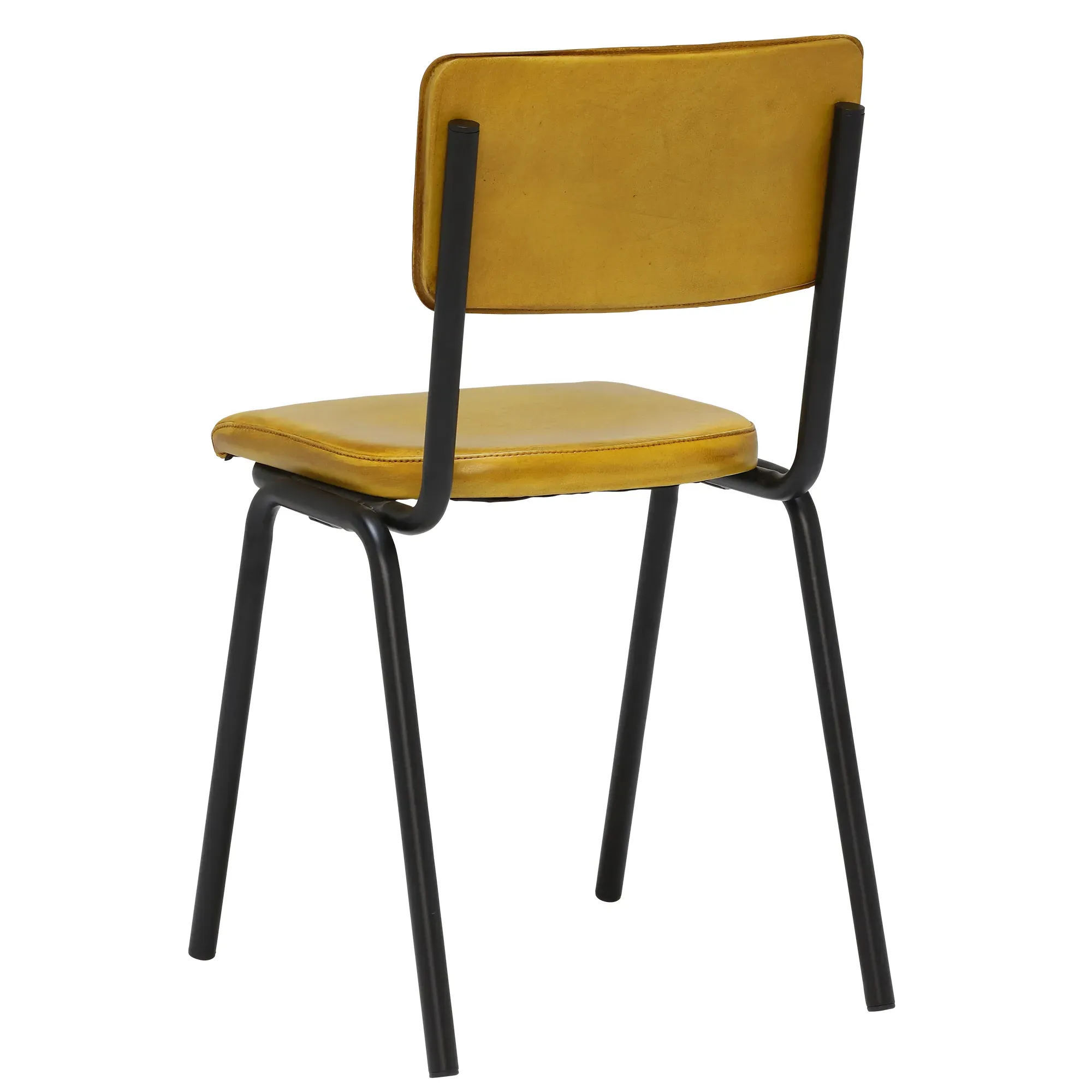 Pure Furniture Twyford Dining Chair - Yellow, Leather