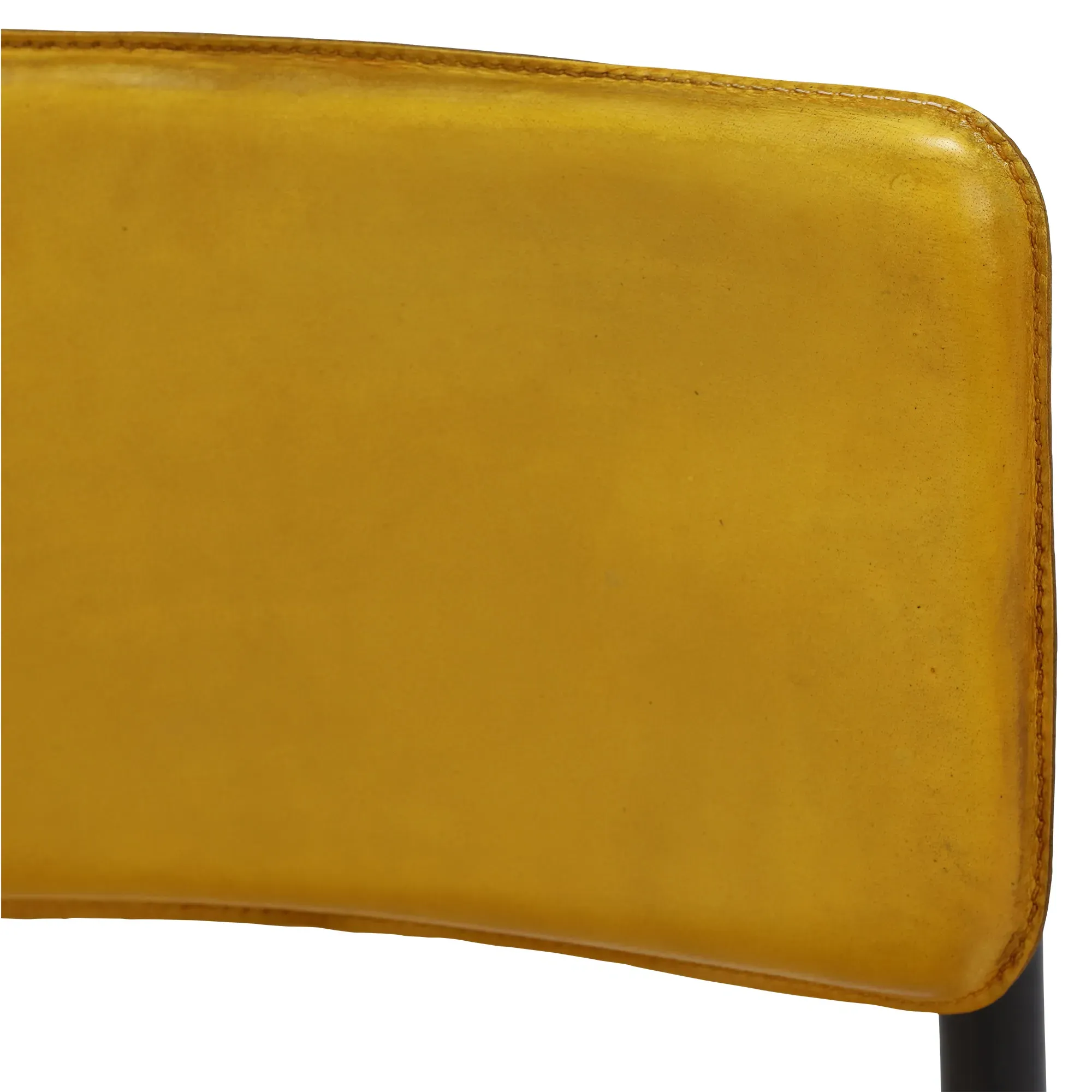Pure Furniture Twyford Dining Chair - Yellow, Leather