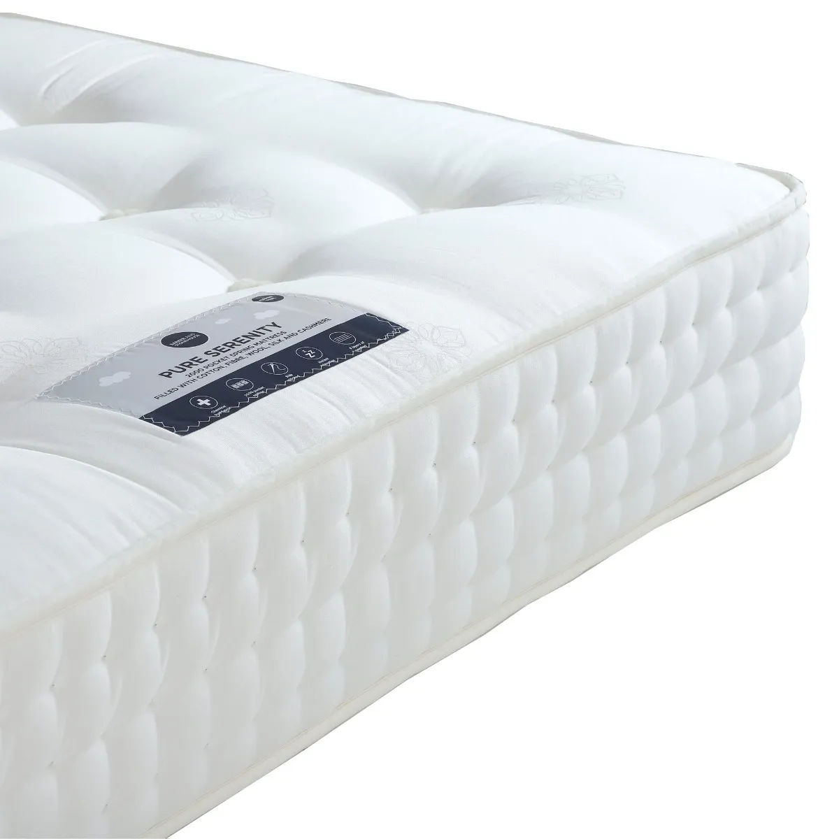 Pure Serenity 2000 Single Mattress - White alternate view