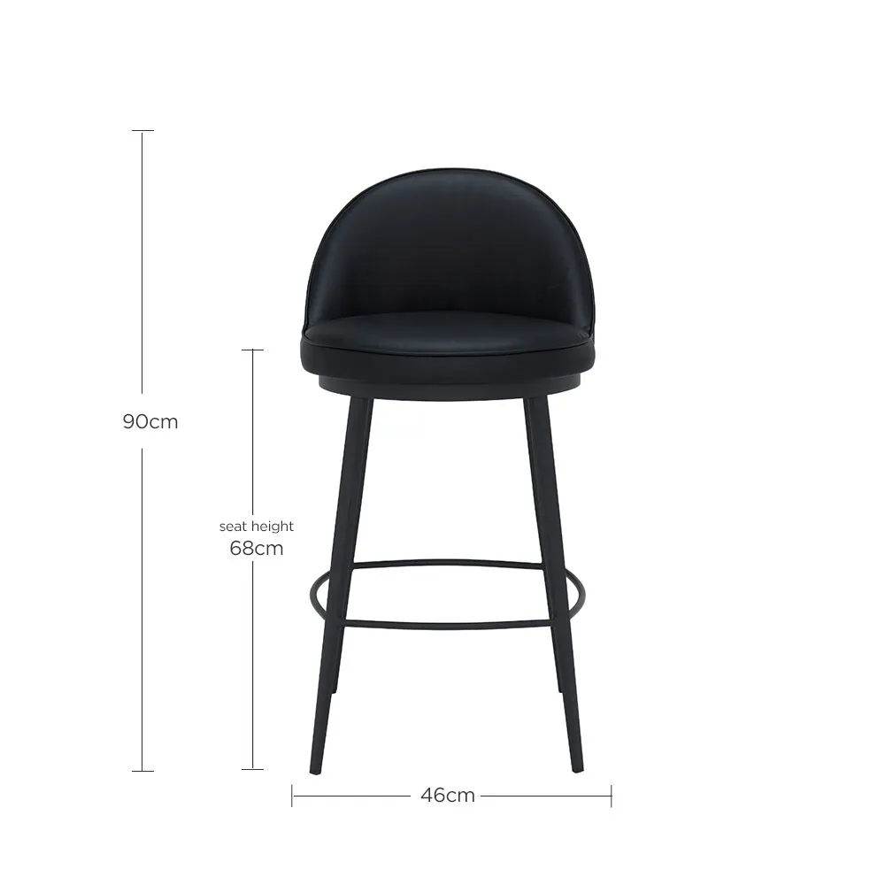 Quebec Counter Stool - Black