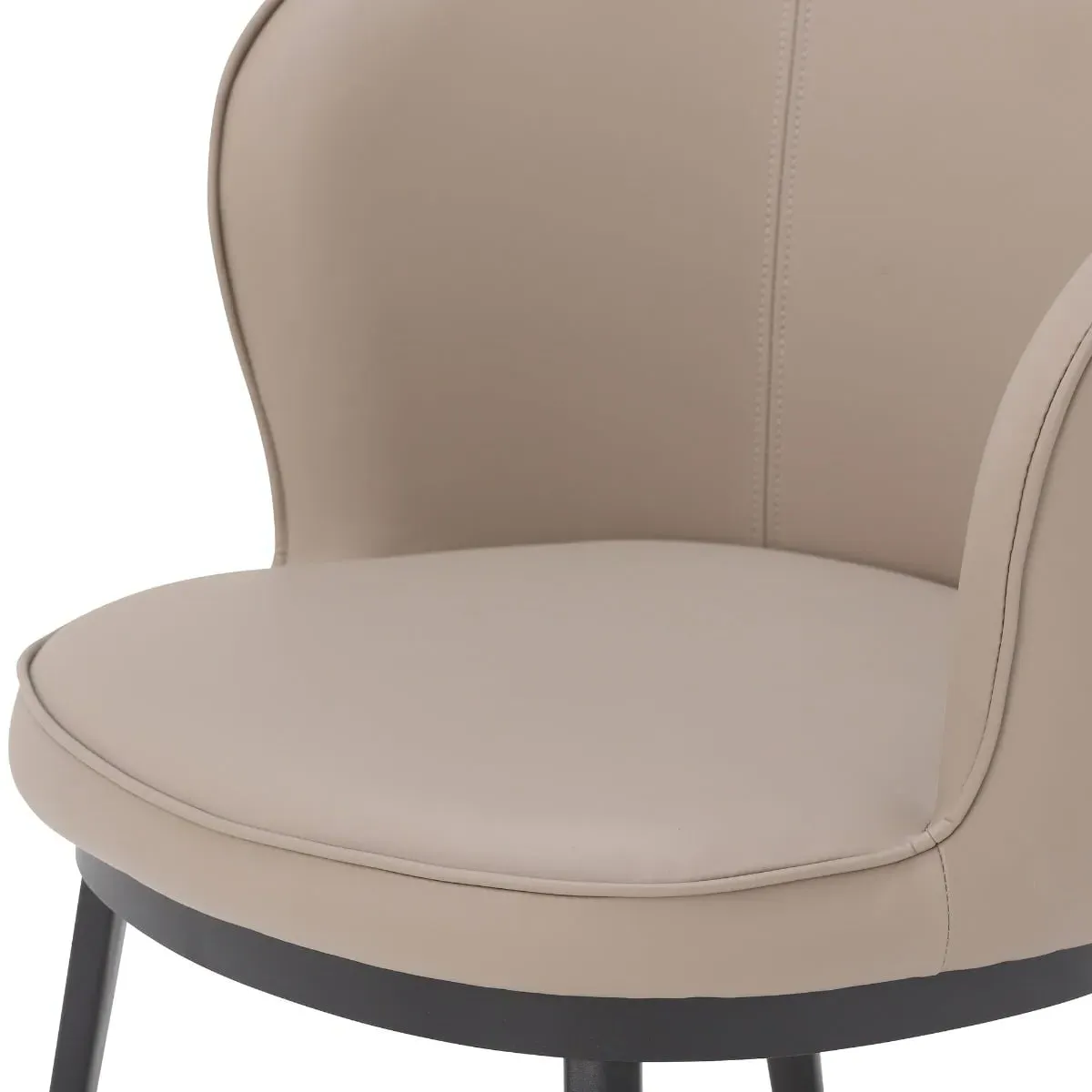 Quebec Dining Chair with Arms - Neutral