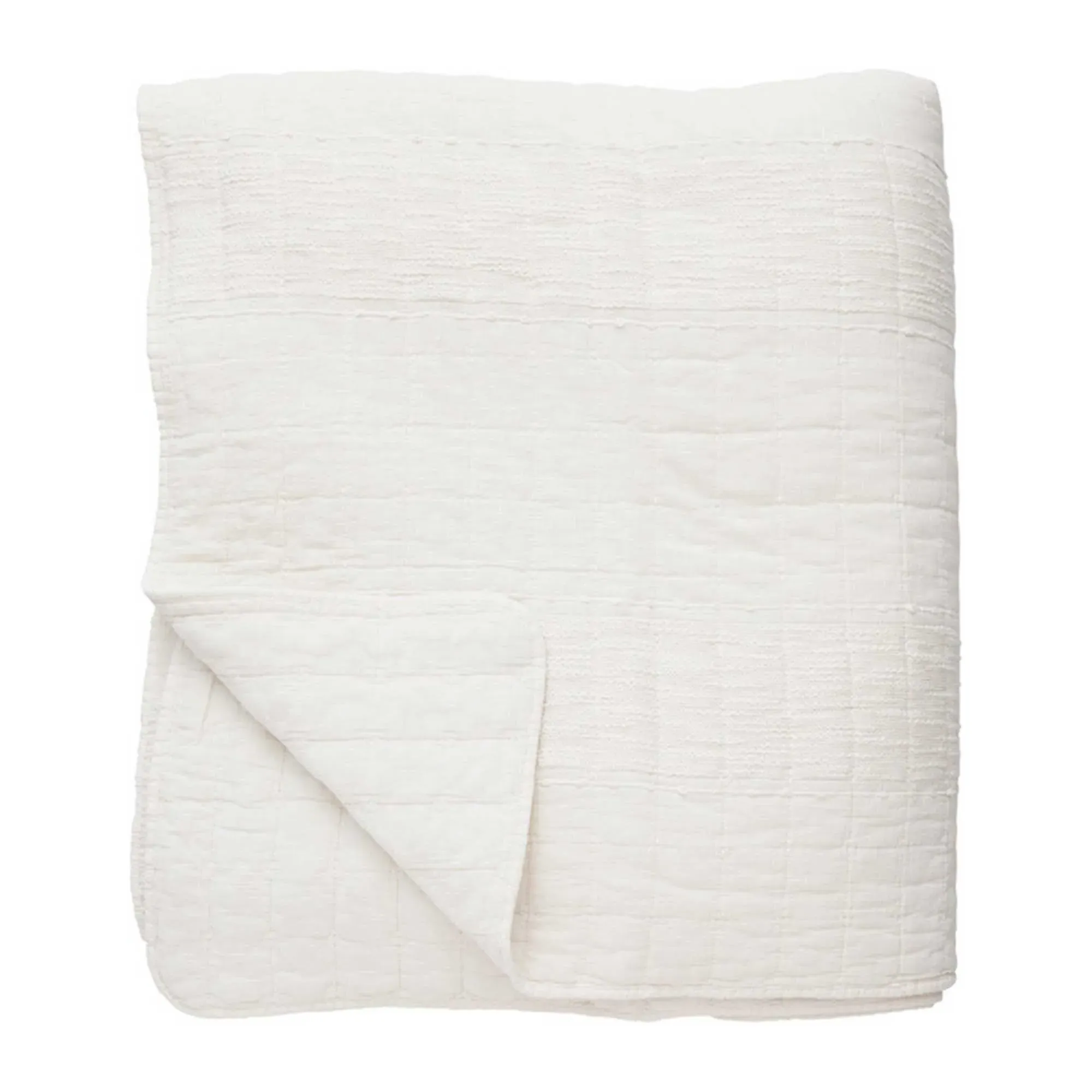 Quilted Bedspread - White, Cotton image