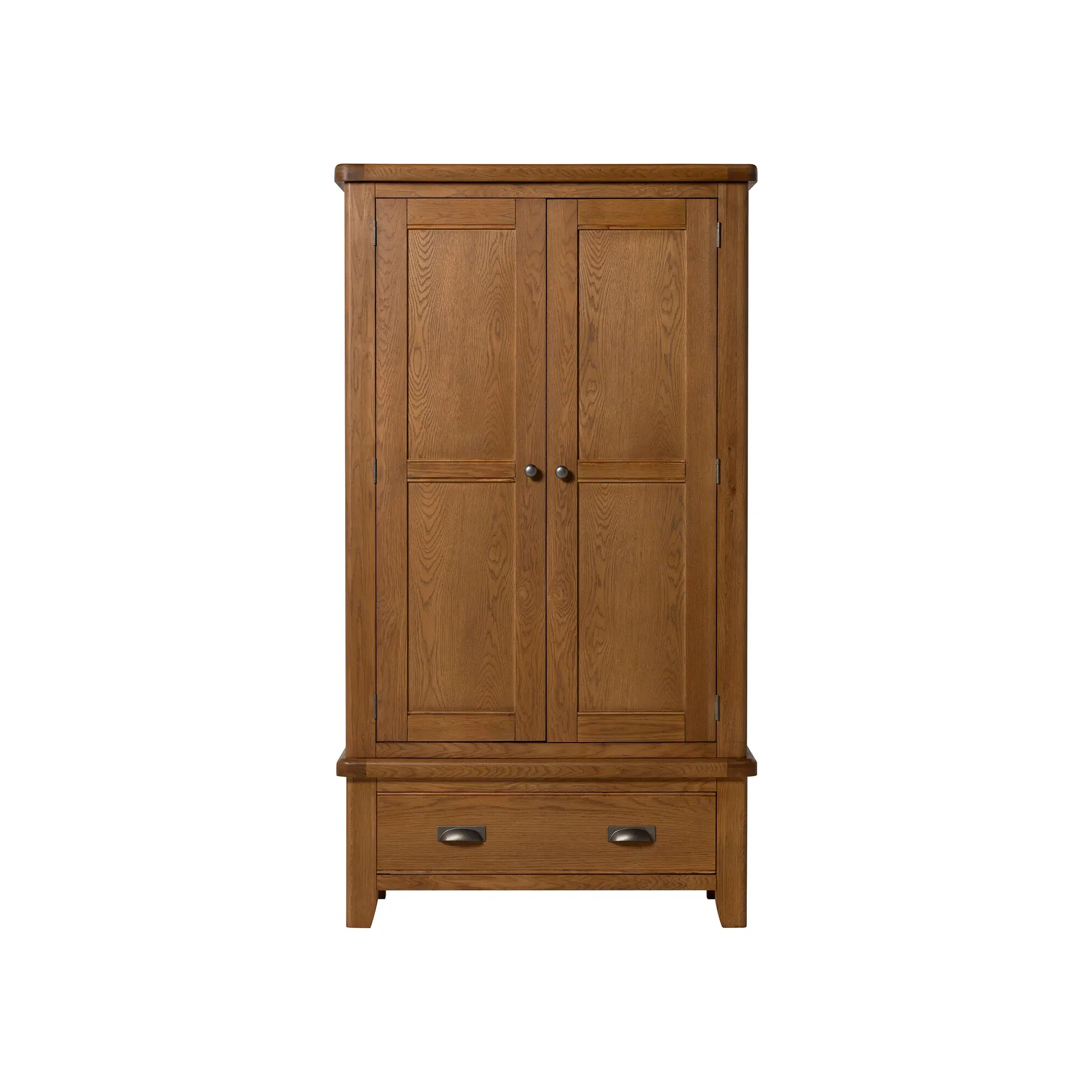 Raithwaite 2 Door 1 Drawer Wardrobe - Brown, Oak
