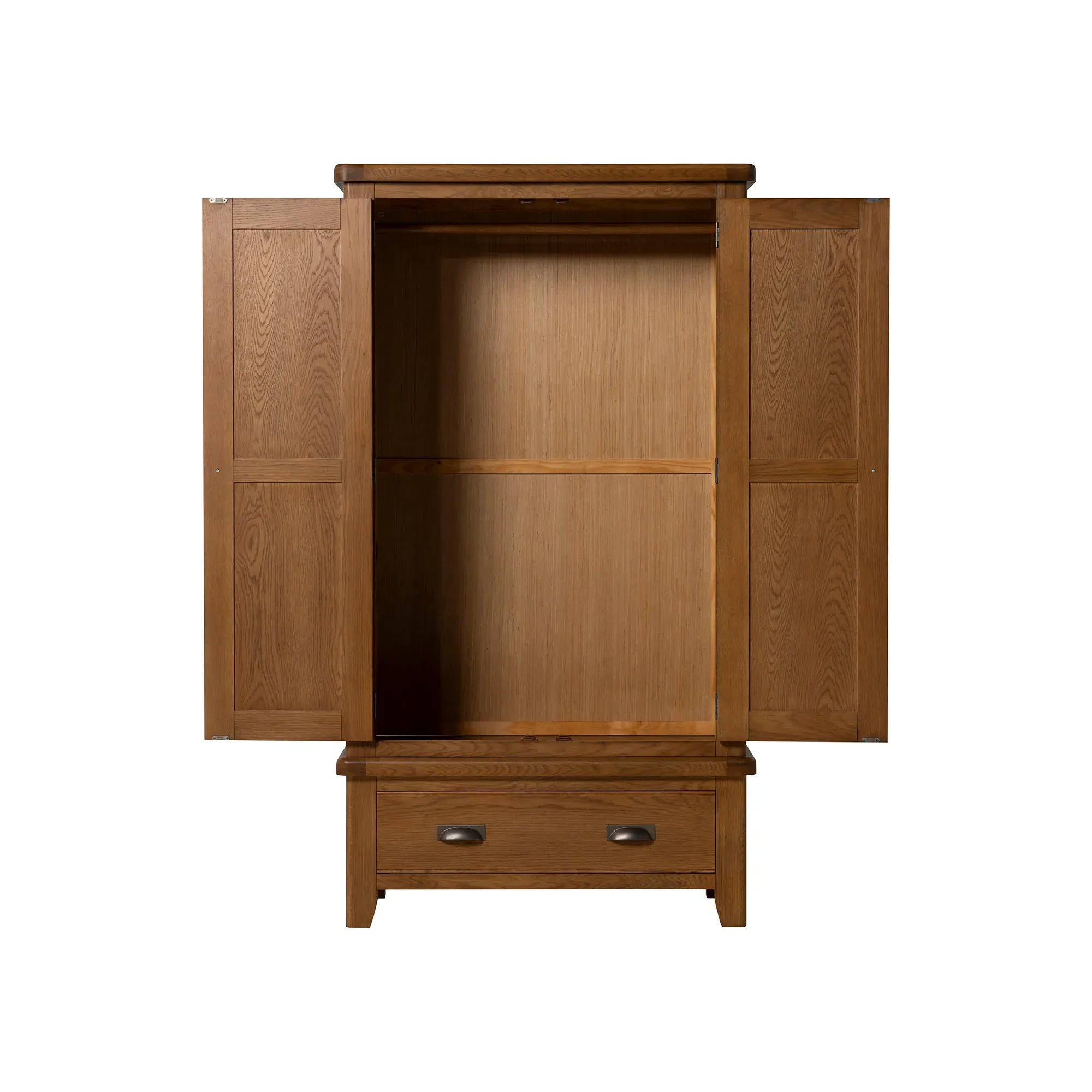 Raithwaite 2 Door 1 Drawer Wardrobe - Brown, Oak