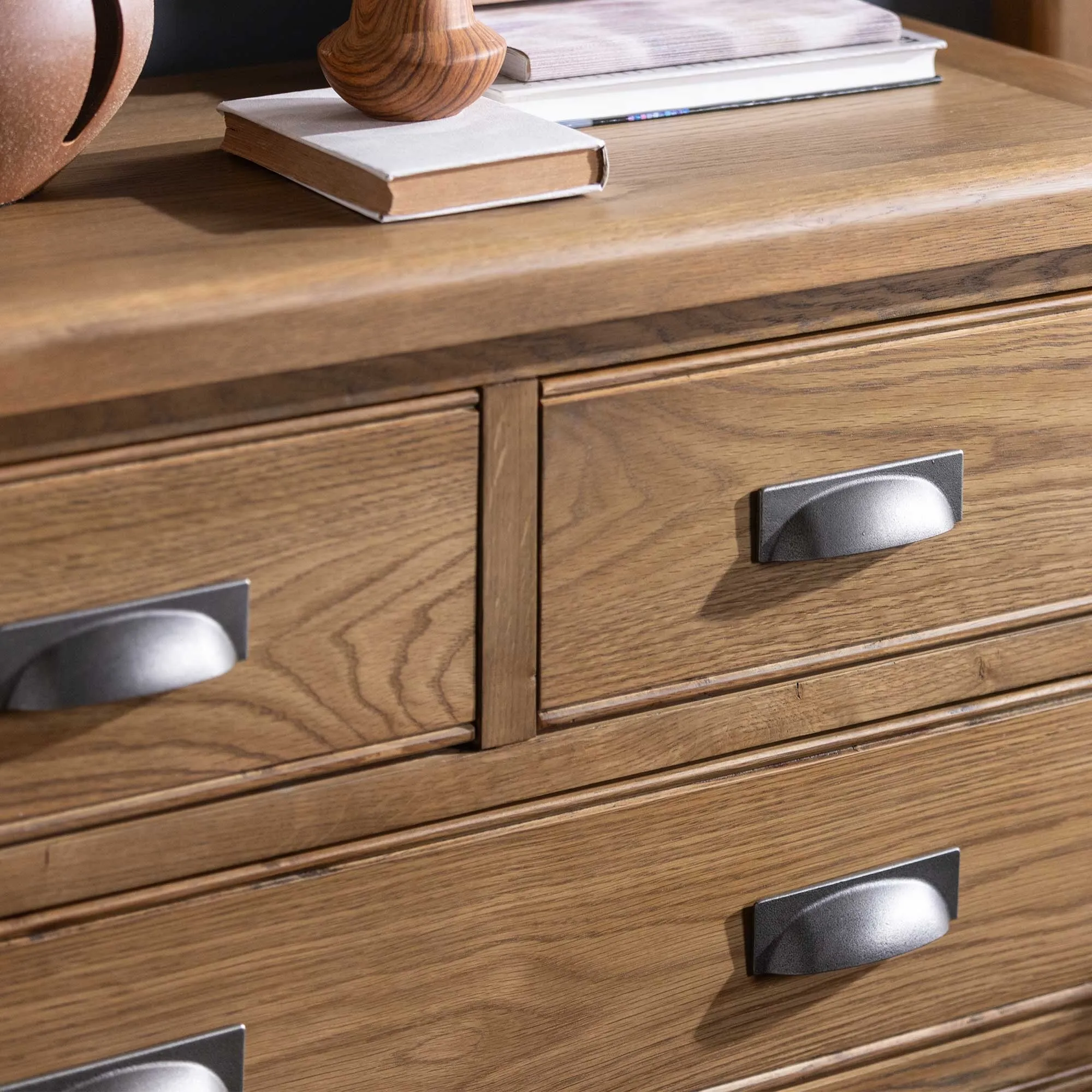 Raithwaite 2 Over 3 Chest of Drawers - Brown, Oak