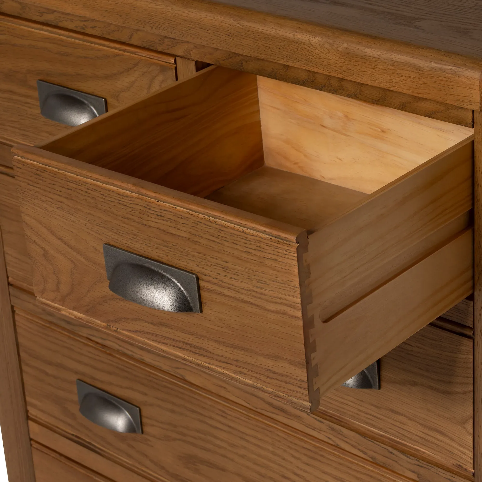 Raithwaite 2 Over 3 Chest of Drawers - Brown, Oak