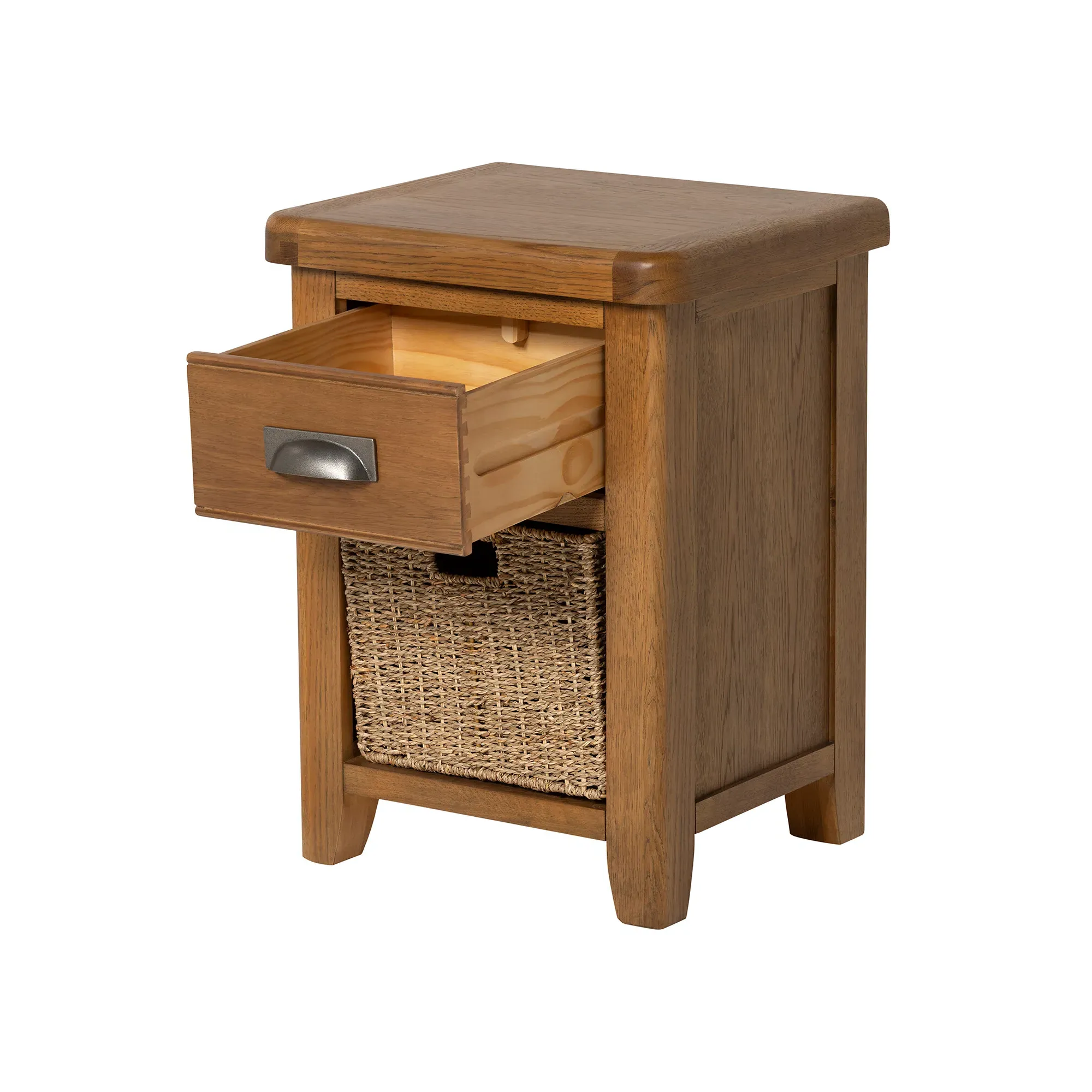 Raithwaite Large Bedside Cabinet - Brown, Oak