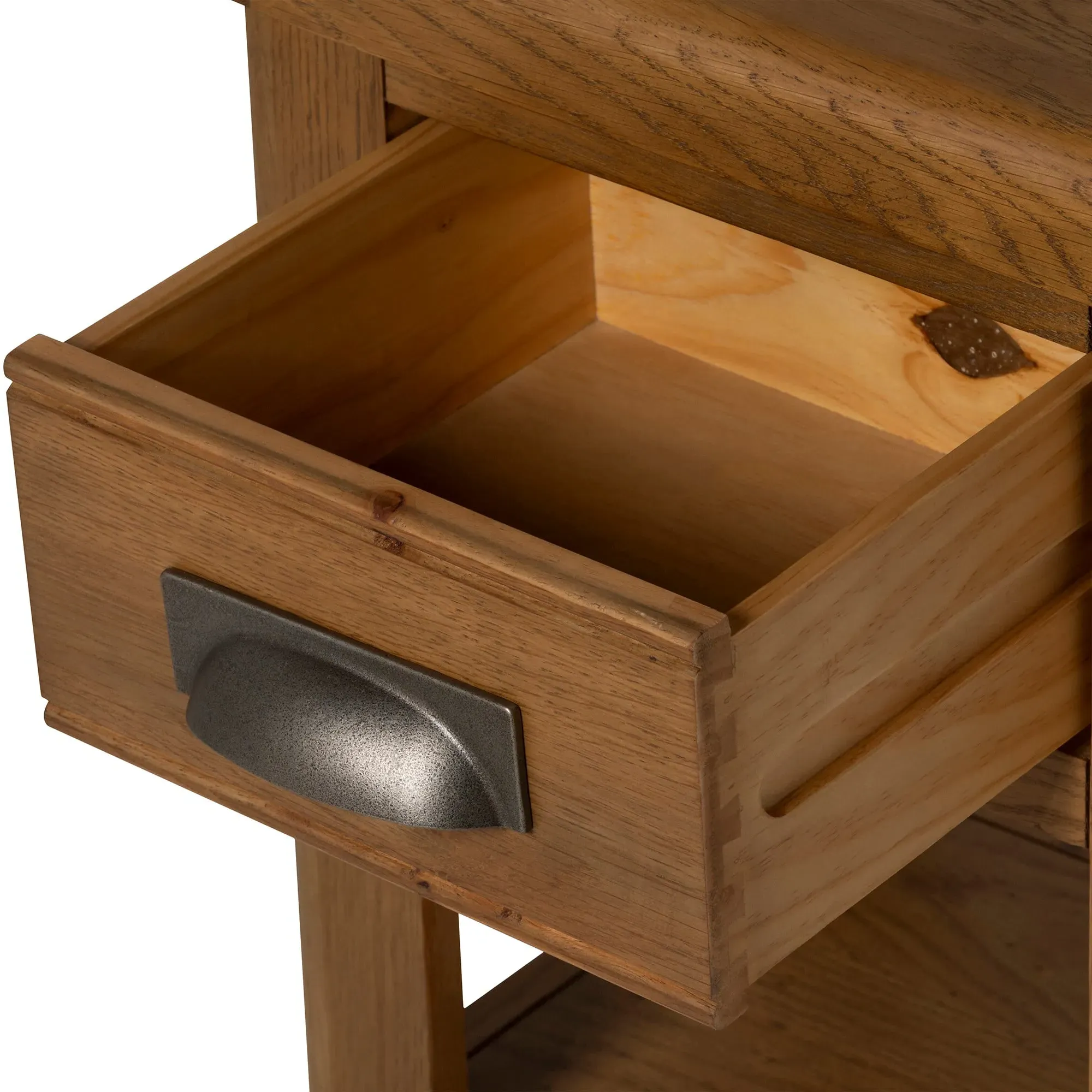 Raithwaite Small Bedside Cabinet - Brown, Oak