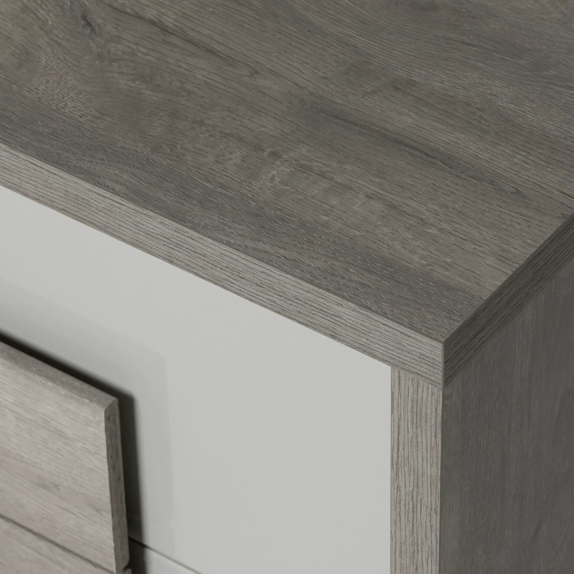 Rania Nightstand - Grey, Oak