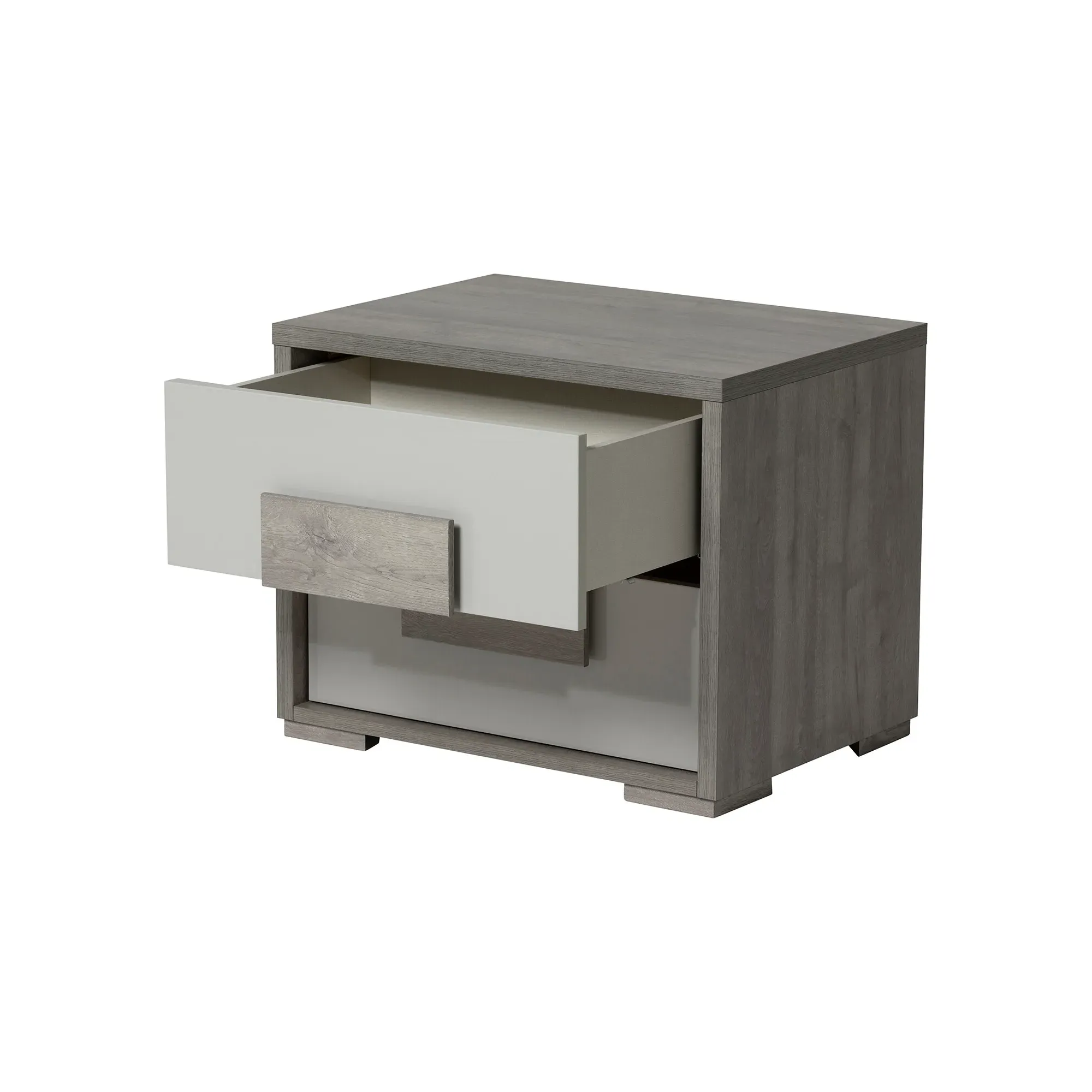 Rania Nightstand - Grey, Oak