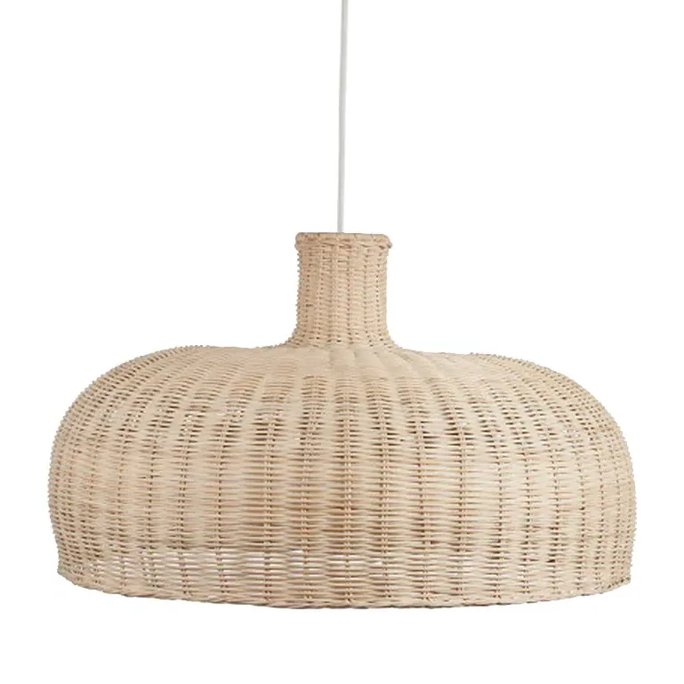 Rattan Dome Pendant Light - Neutral