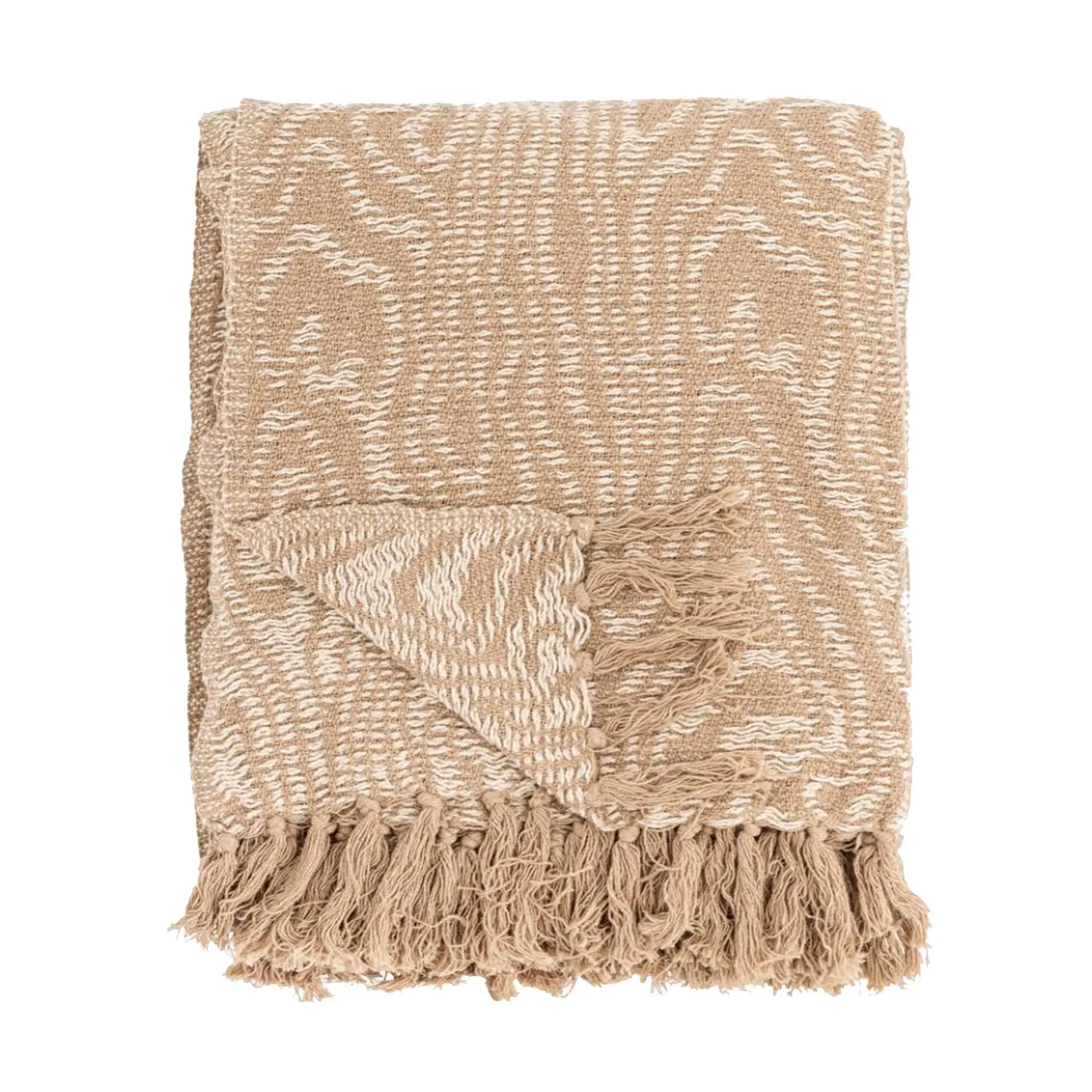 Recycled Cotton Throw Blanket - Neutral image