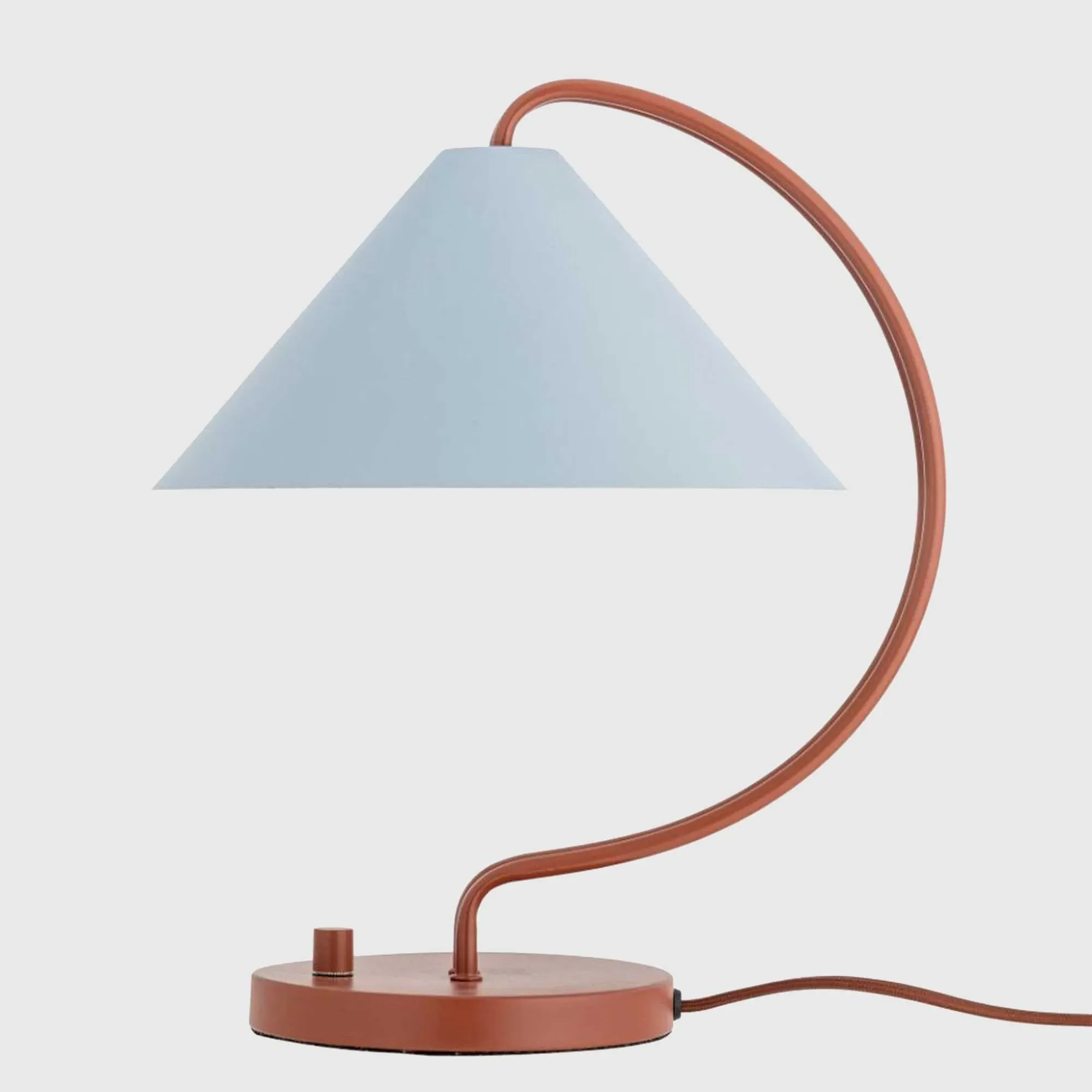 Red Curve Table Lamp - Red, Metal image