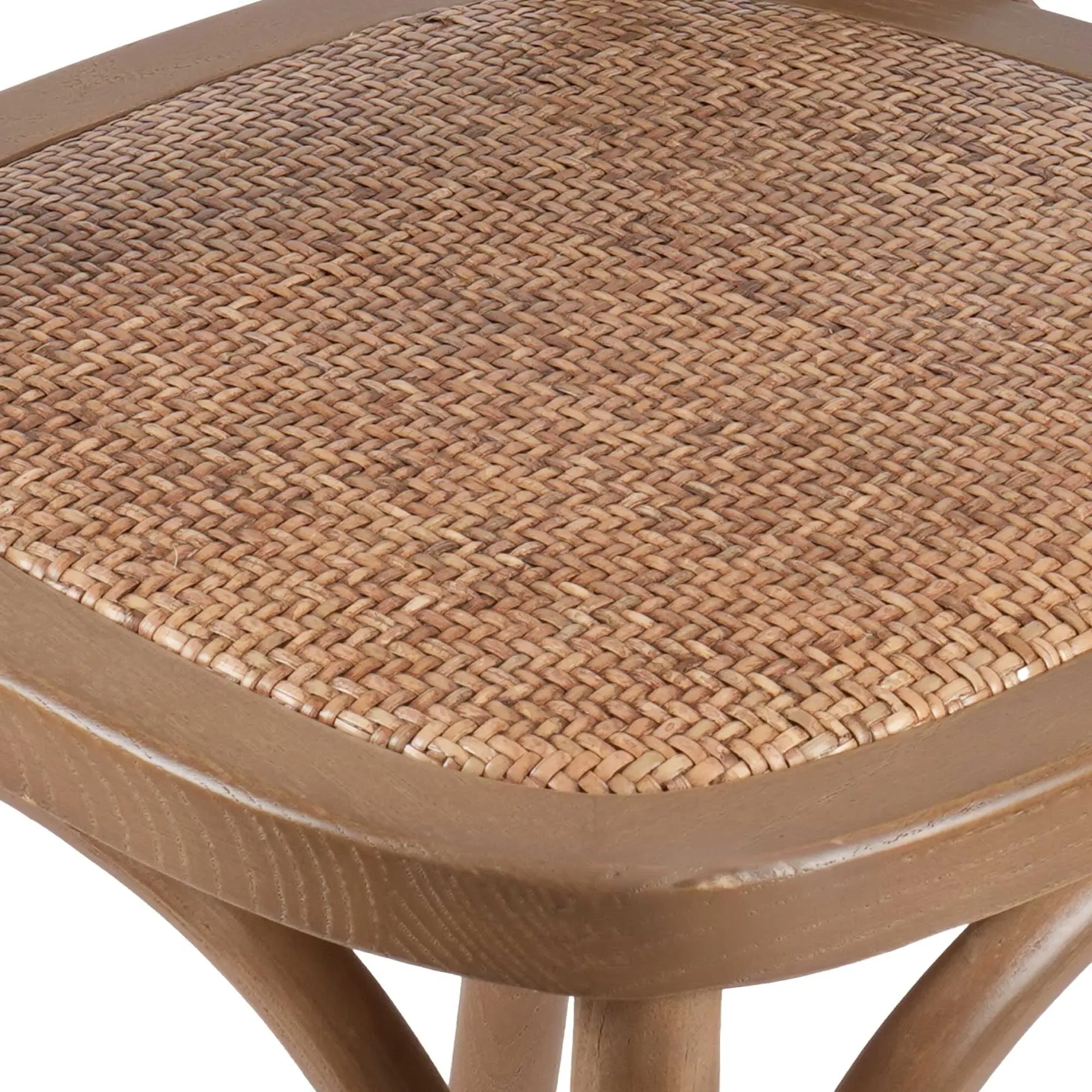 Reims Dining Chair - Brown, Rattan